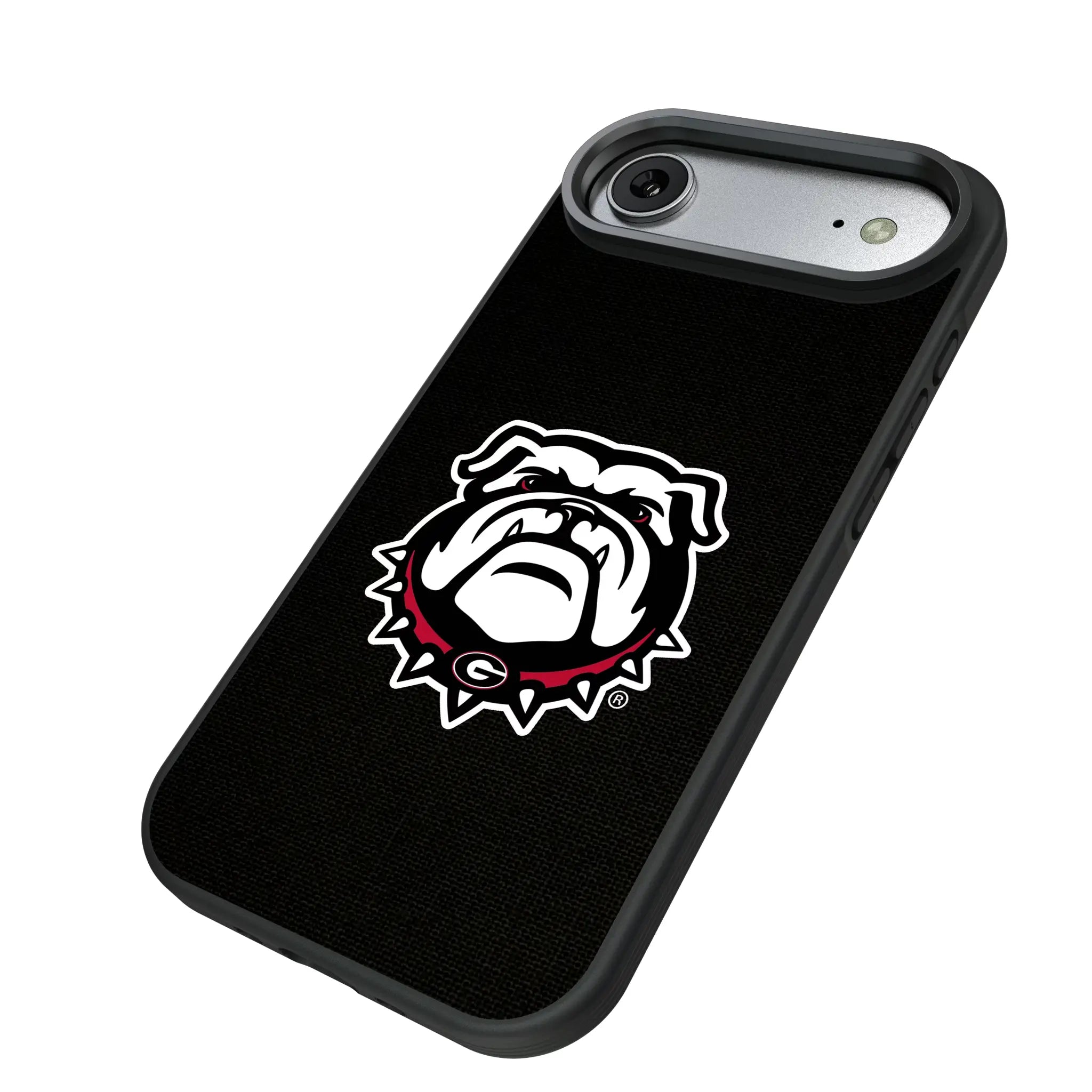 University of Georgia Bulldogs Uga Solid iPhone Bump Phone Case for Apple iPhone - Isometric View#Device_iPhone Air