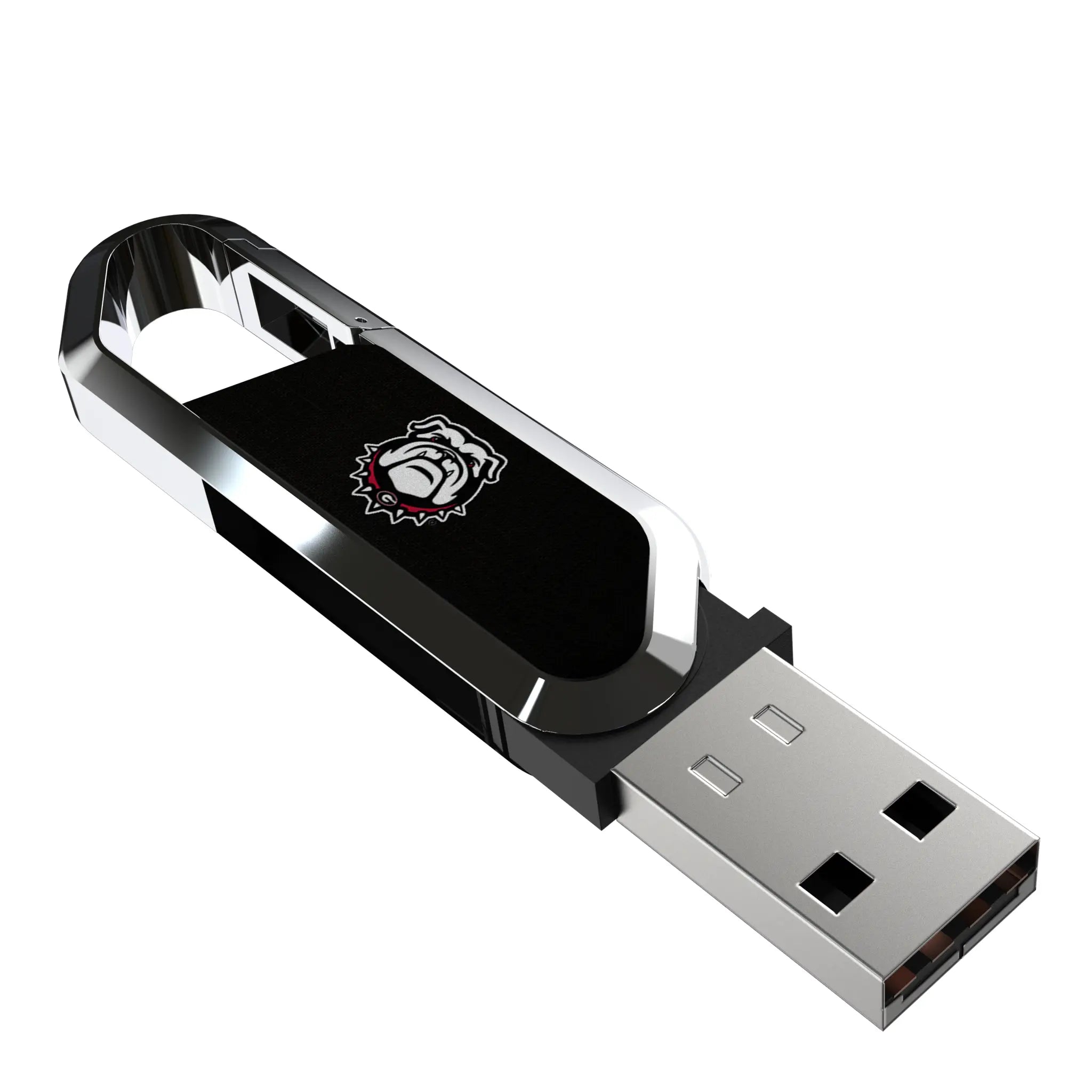University of Georgia Bulldogs Uga Solid USB 64GB Clip Style Flash Drive