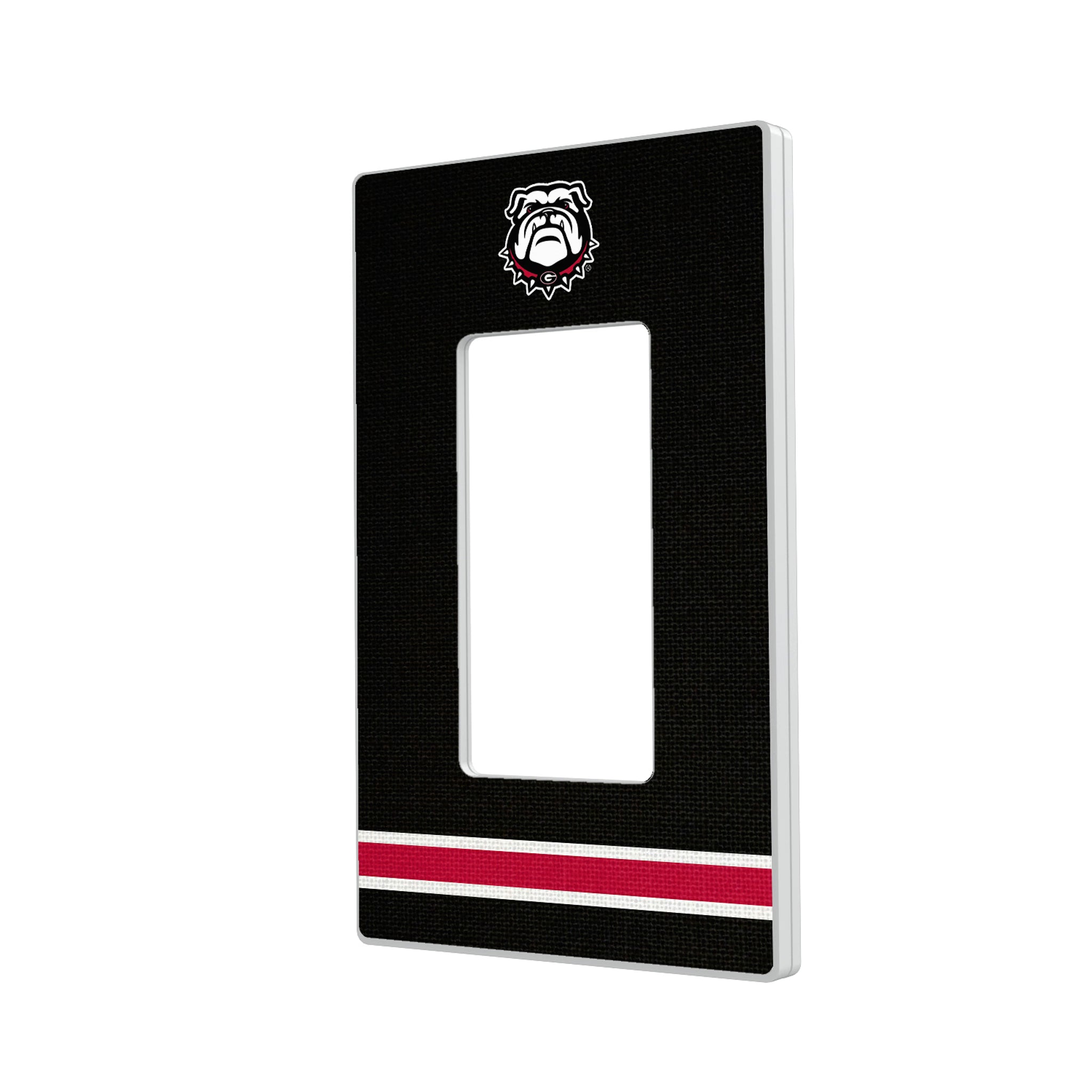 University of Georgia Bulldogs Uga Stripe Hidden-Screw Light Switch Plate#Style_Single Rocker