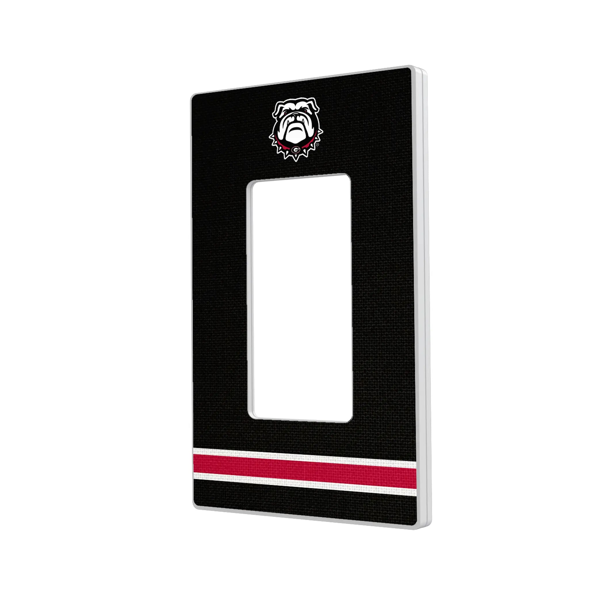 University of Georgia Bulldogs Uga Stripe Hidden-Screw Light Switch Plate#Style_Single Rocker