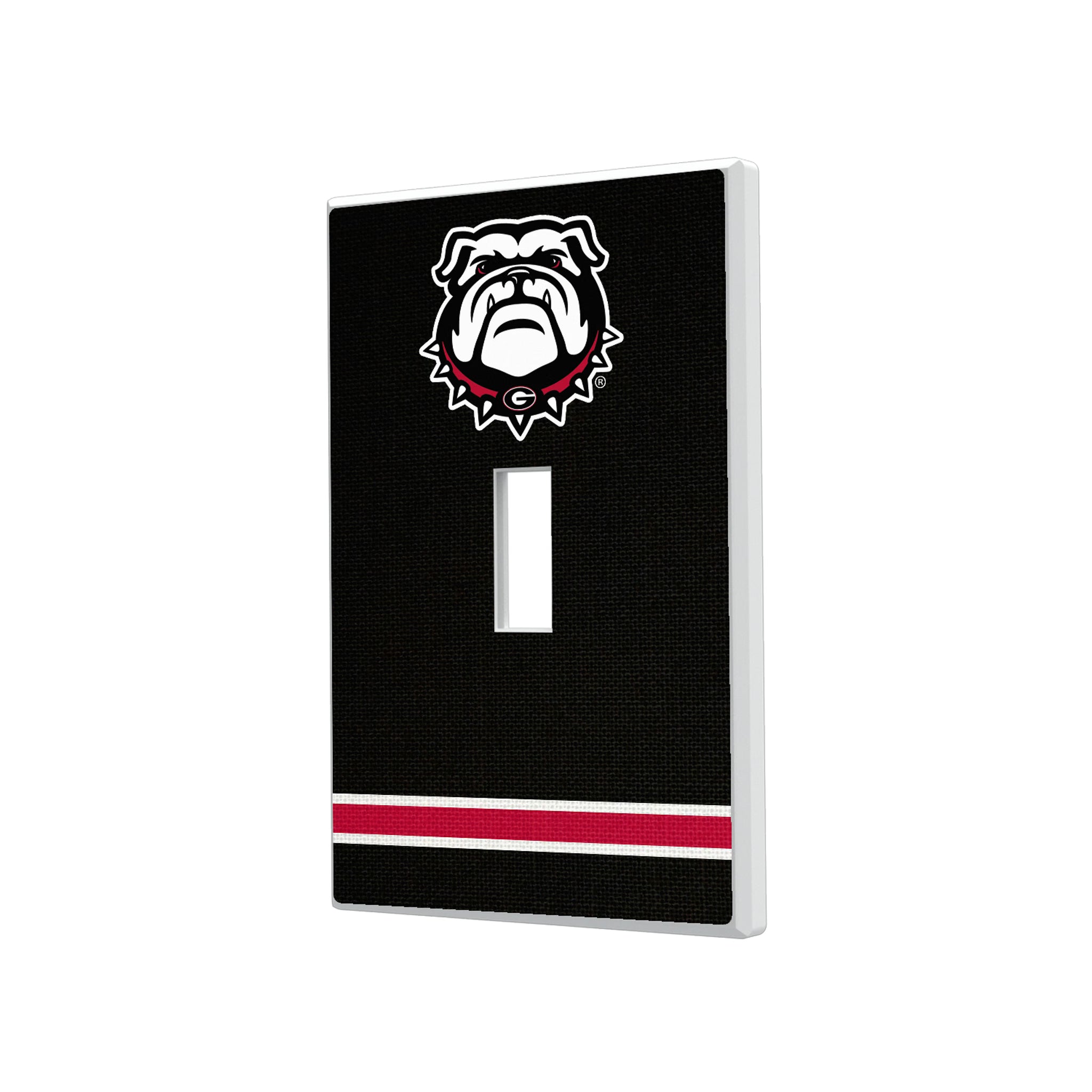 University of Georgia Bulldogs Uga Stripe Hidden-Screw Light Switch Plate#Style_Single Toggle