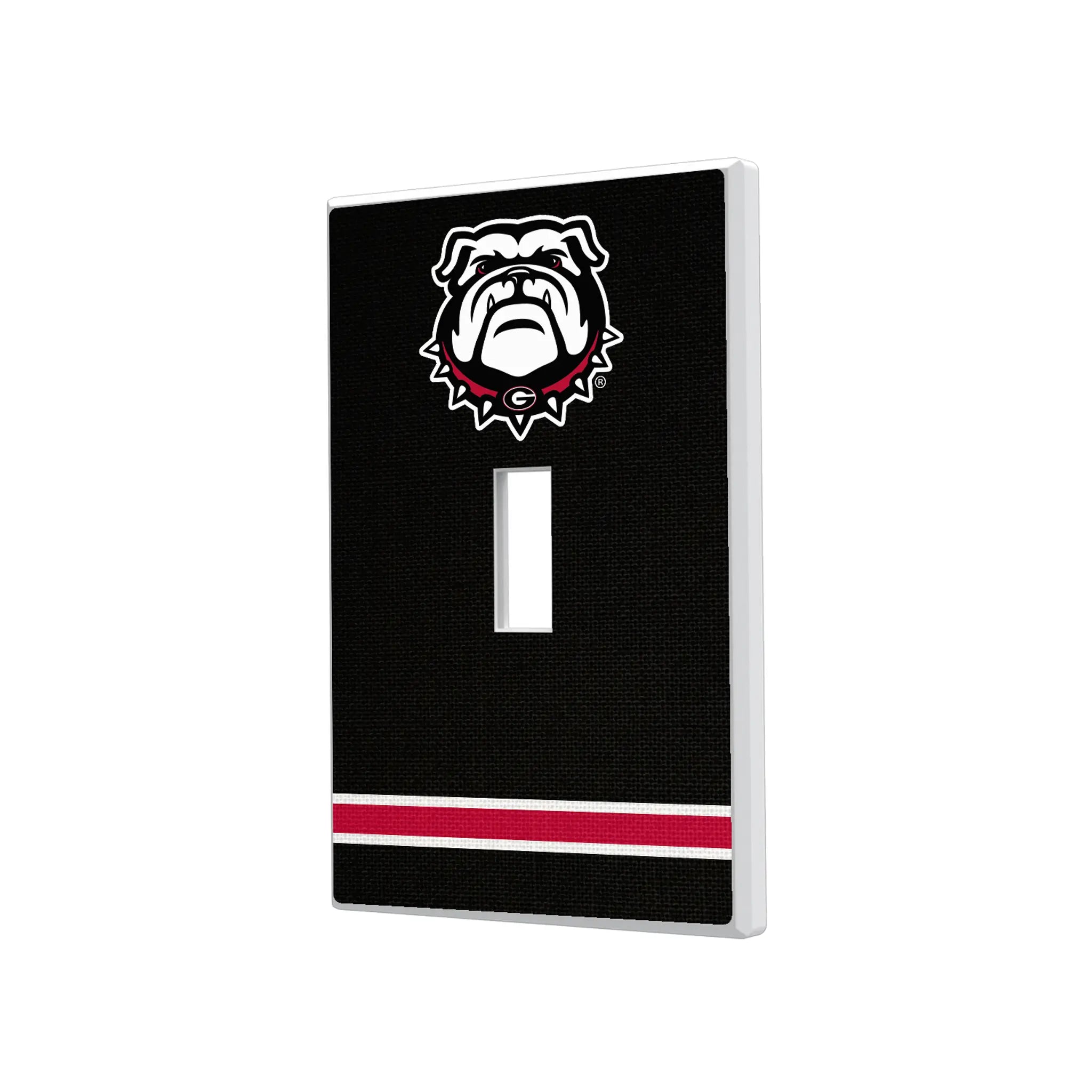 University of Georgia Bulldogs Uga Stripe Hidden-Screw Light Switch Plate#Style_Single Toggle
