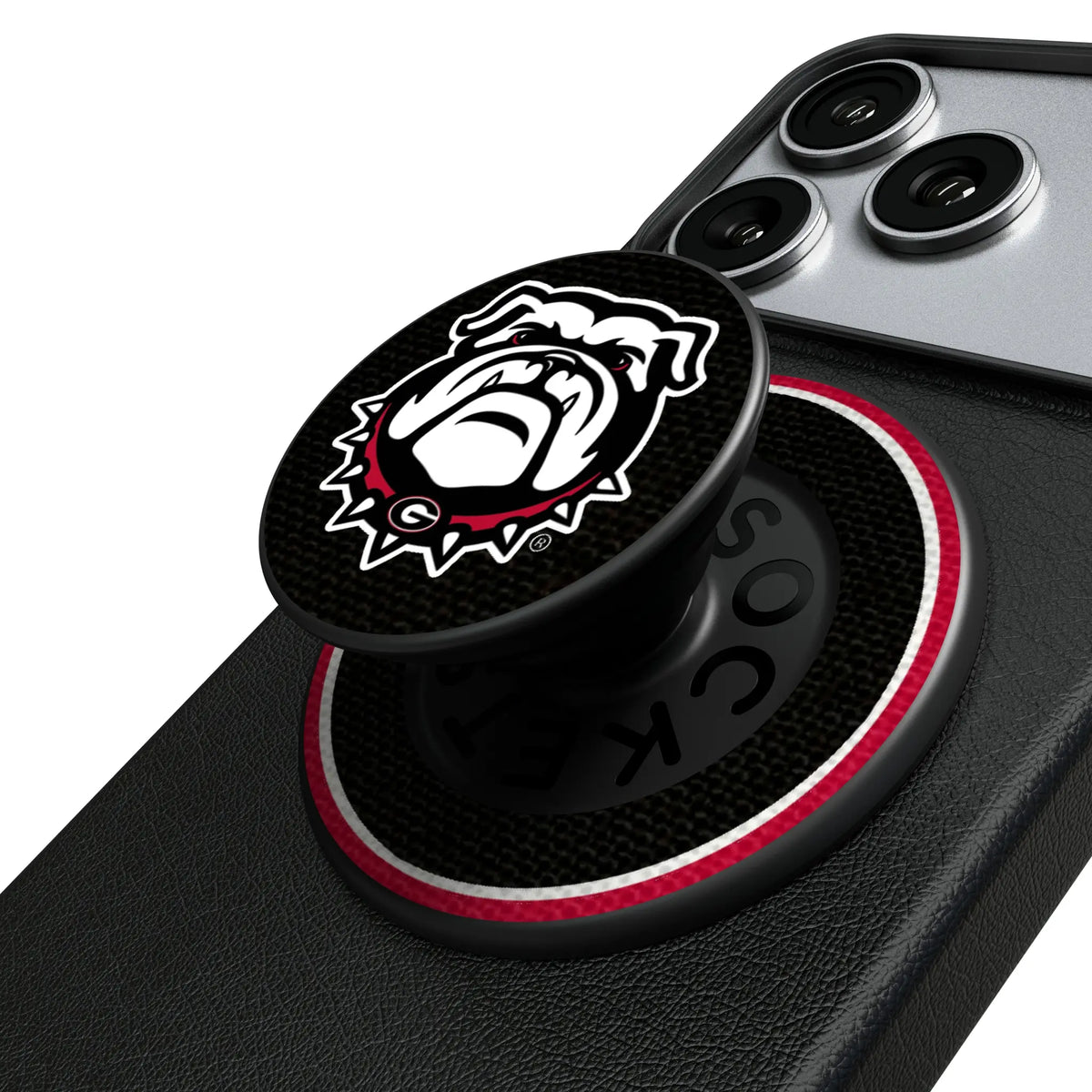 University of Georgia Bulldogs Uga Stripe Popsockets Round Magnetic