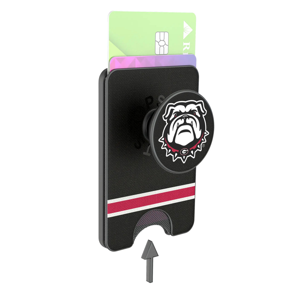 University of Georgia Bulldogs Uga Stripe Popsockets Wallet Magnetic - Detail