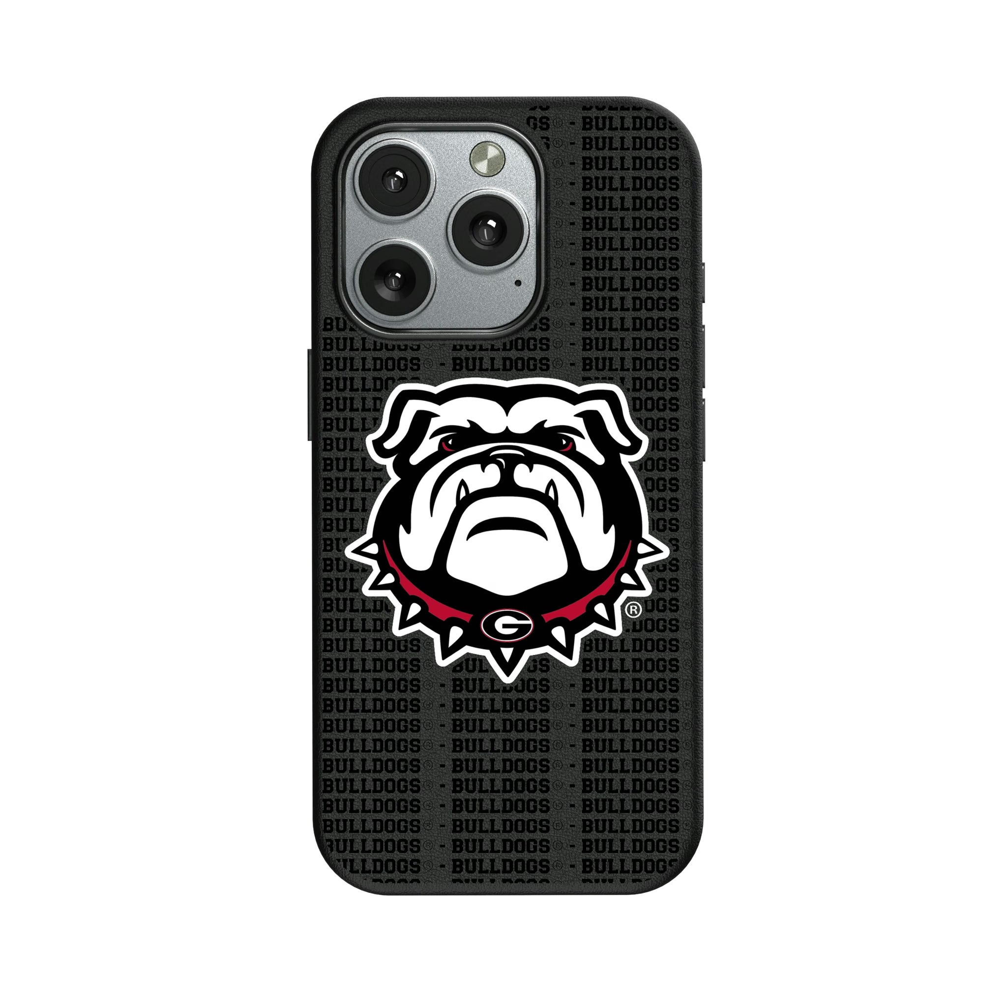 University of Georgia Bulldogs Uga Text Backdrop iPhone MagSafe Compatible Phone Case for Apple iPhone