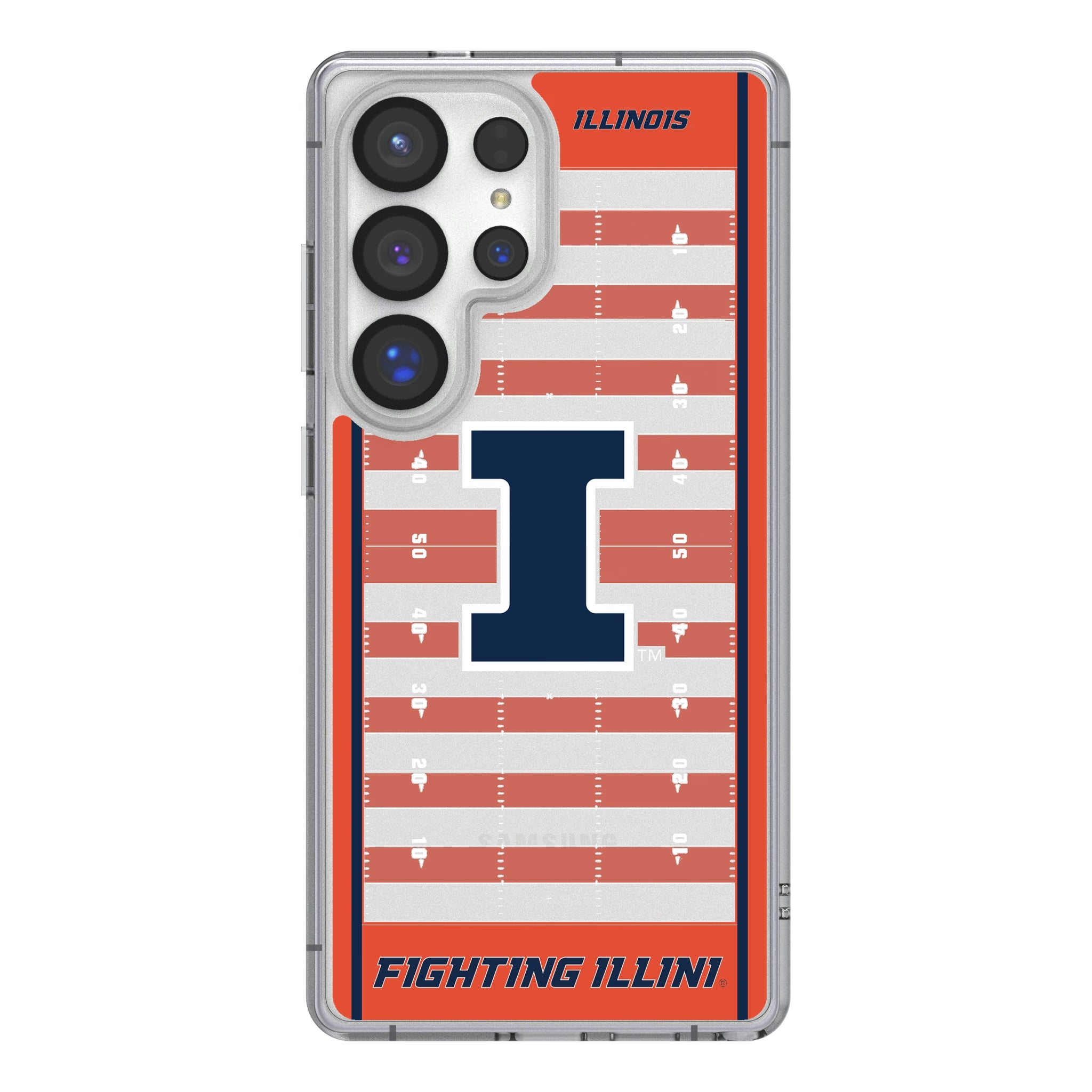 University of Illinois Fighting Illini Field Galaxy Clear Phone Case for Samsung Galaxy
