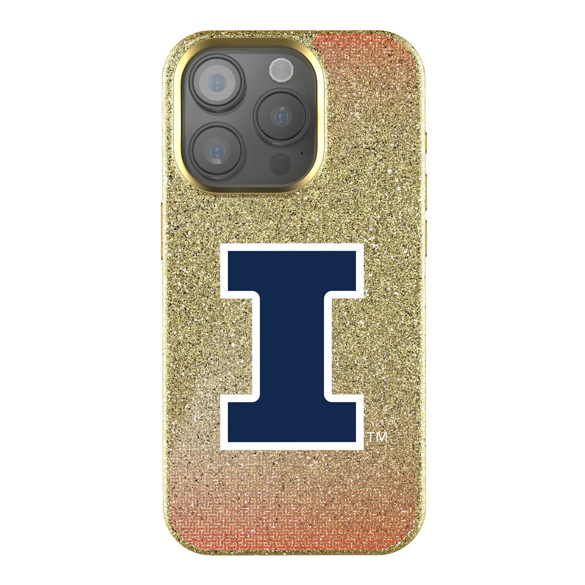 University of Illinois Fighting Illini Linen iPhone Bling Phone Case for Apple iPhone