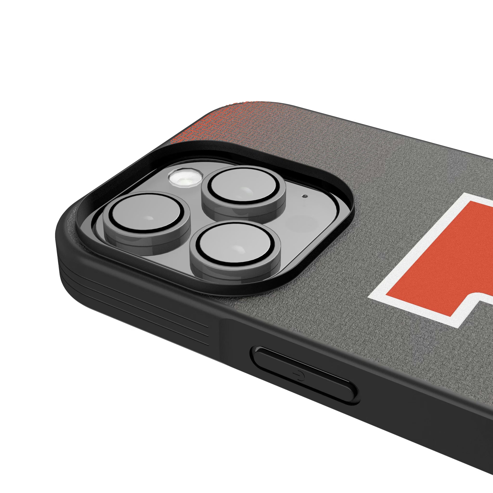 University of Illinois Fighting Illini Linen iPhone Bump Phone Case for Apple iPhone - Detail
