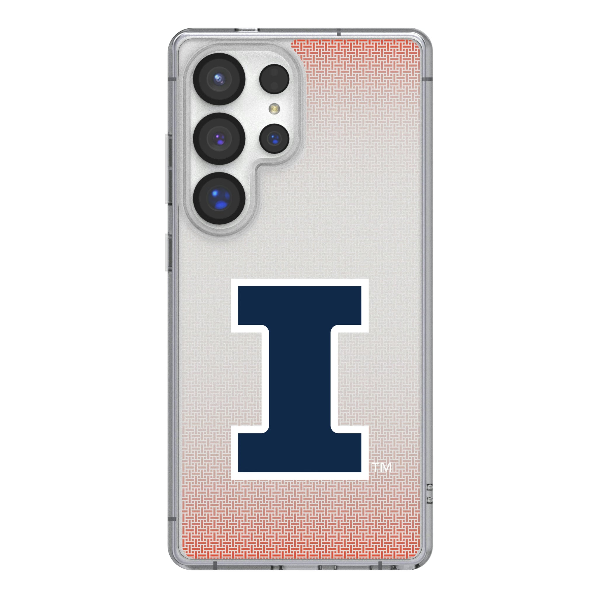 University of Illinois Fighting Illini Linen Galaxy Clear Phone Case for Samsung Galaxy