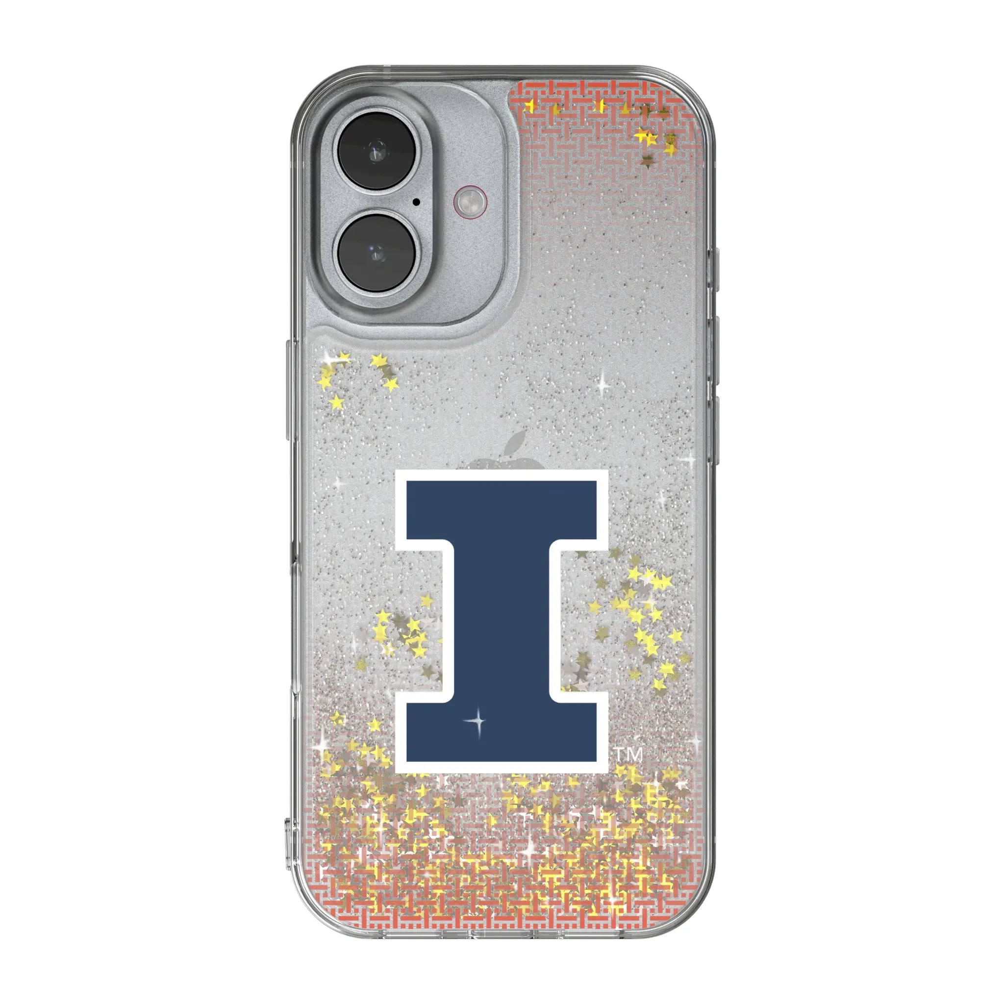 University of Illinois Fighting Illini Linen iPhone Glitter Phone Case for Apple iPhone