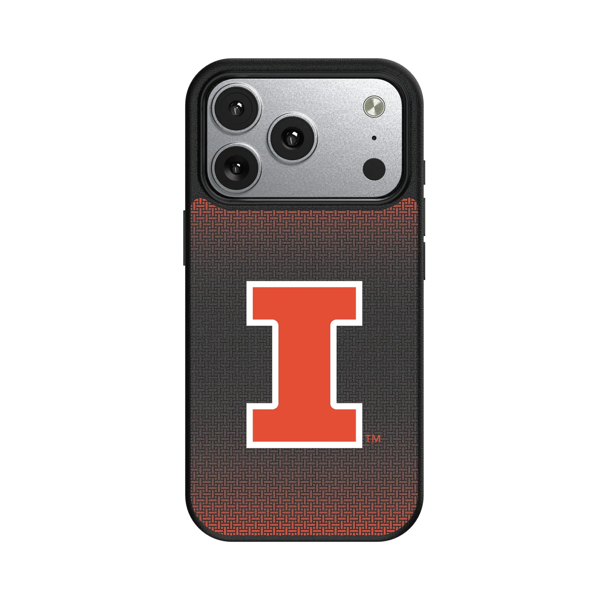 University of Illinois Fighting Illini Linen iPhone MagSafe Compatible Phone Case for Apple iPhone#Device_iPhone 17 Pro