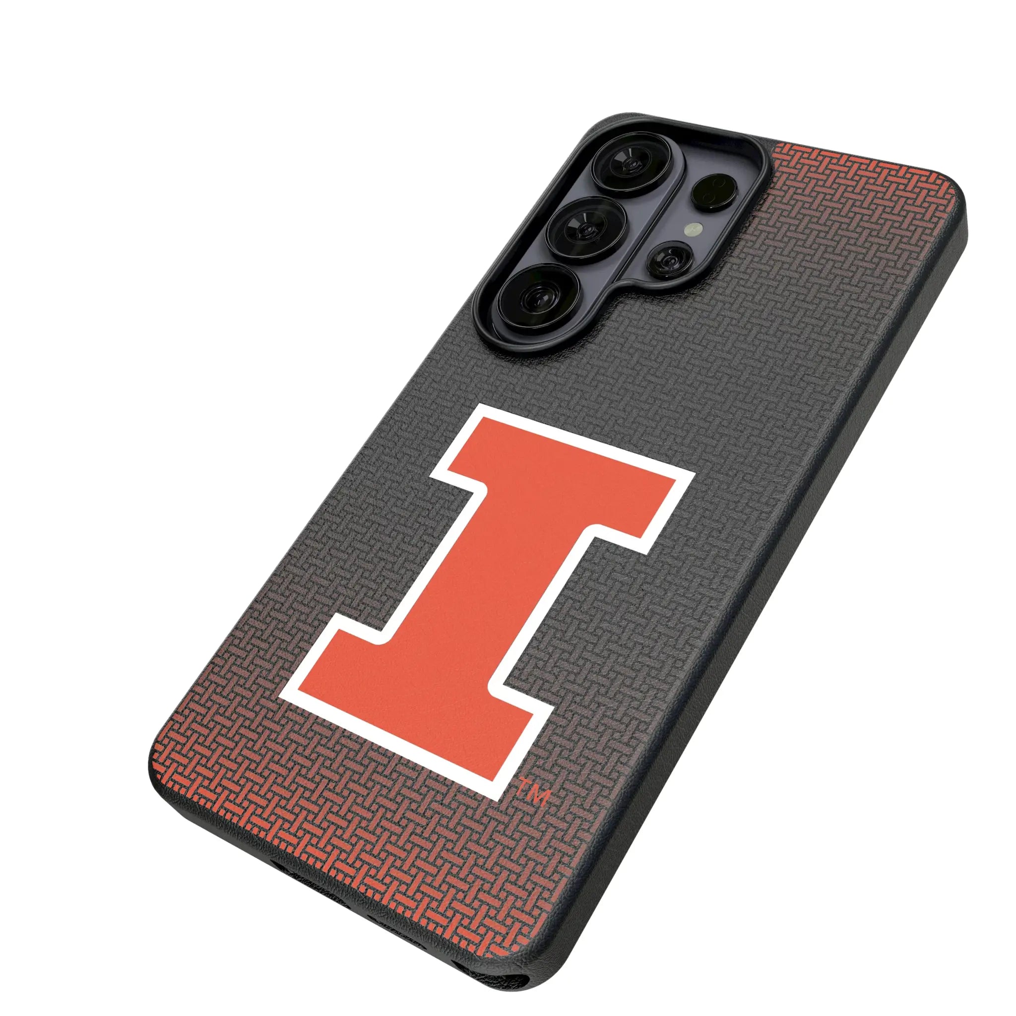 University of Illinois Fighting Illini Linen Galaxy MagSafe Compatible Phone Case for Samsung Galaxy - Isometric View#Device_Galaxy S26 Ultra