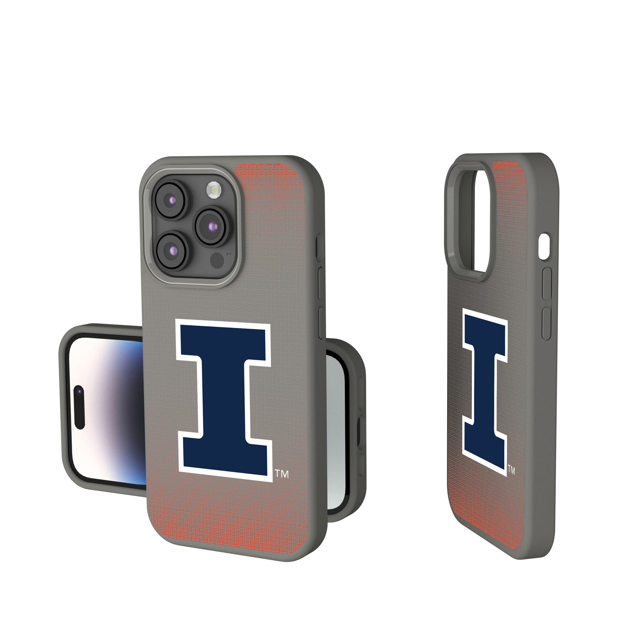 University of Illinois Fighting Illini Linen iPhone Soft Touch Phone Case for Apple iPhone
