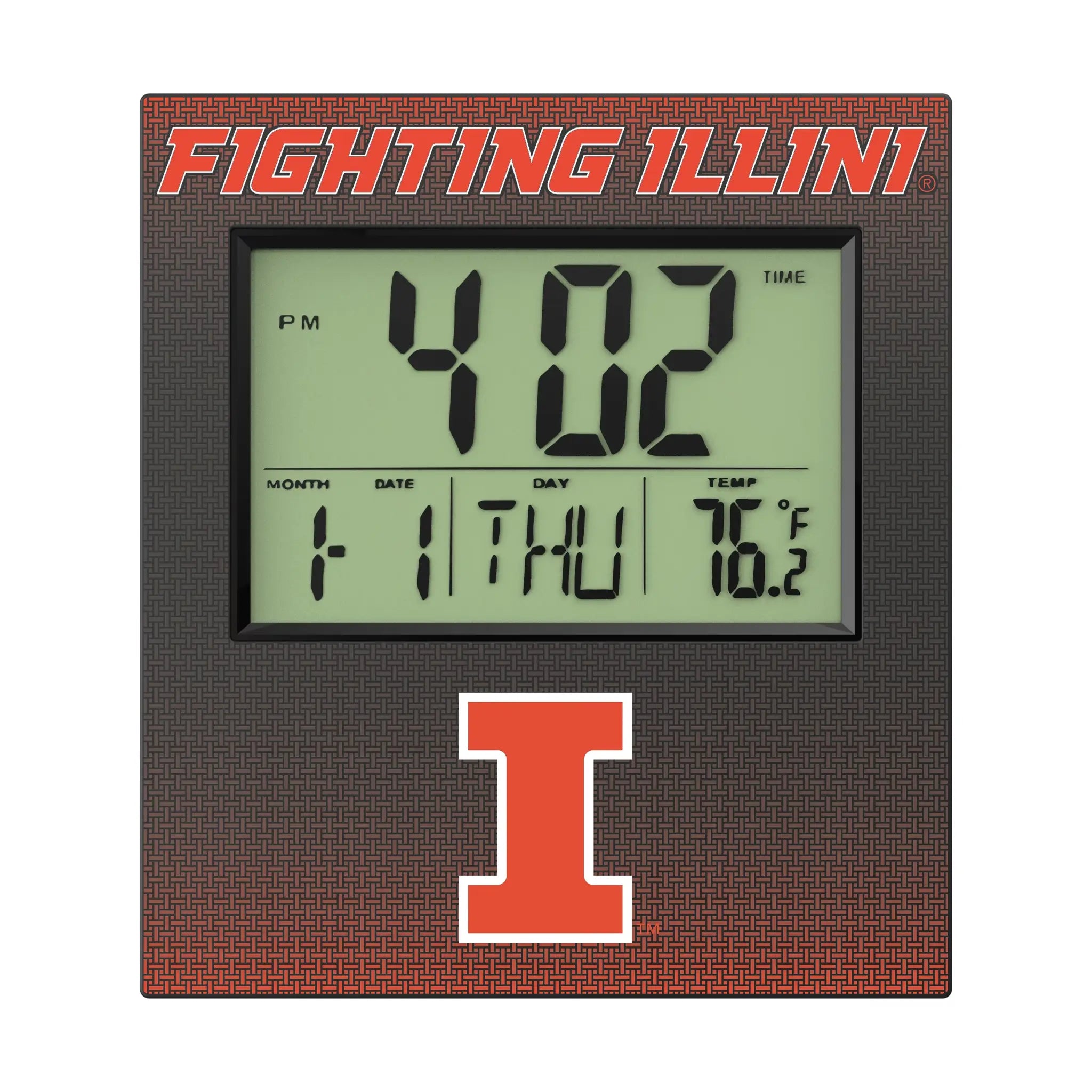 University of Illinois Fighting Illini Linen Wall Clock