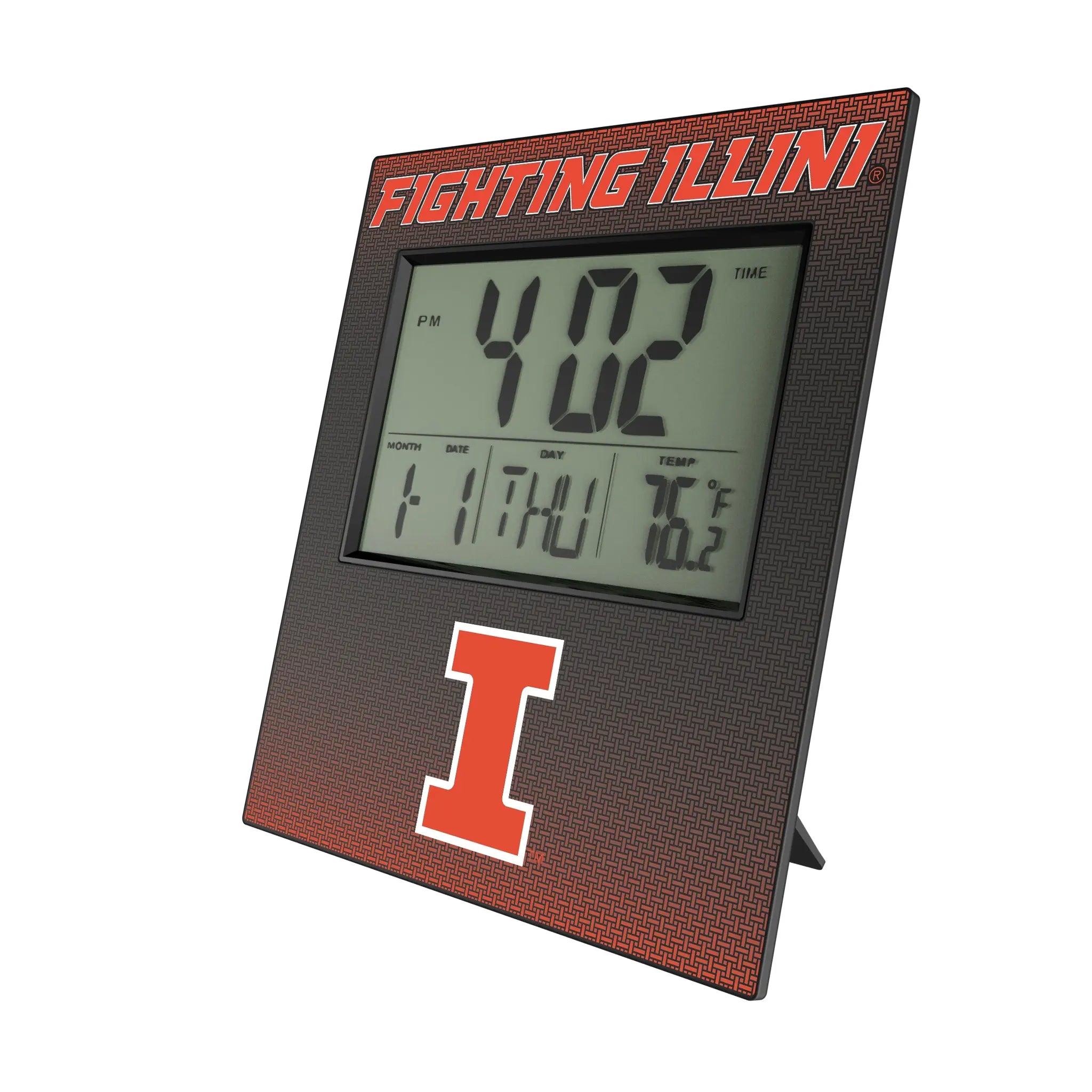 University of Illinois Fighting Illini Linen Wall Clock