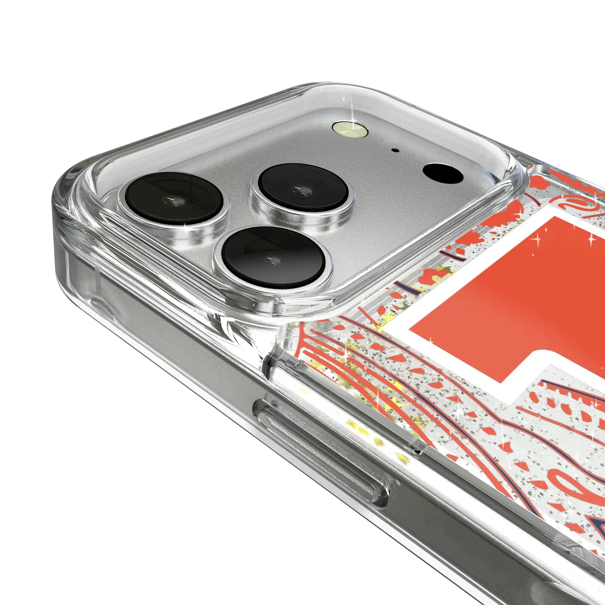 University of Illinois Fighting Illini Paisley iPhone Glitter Phone Case for Apple iPhone - Detail