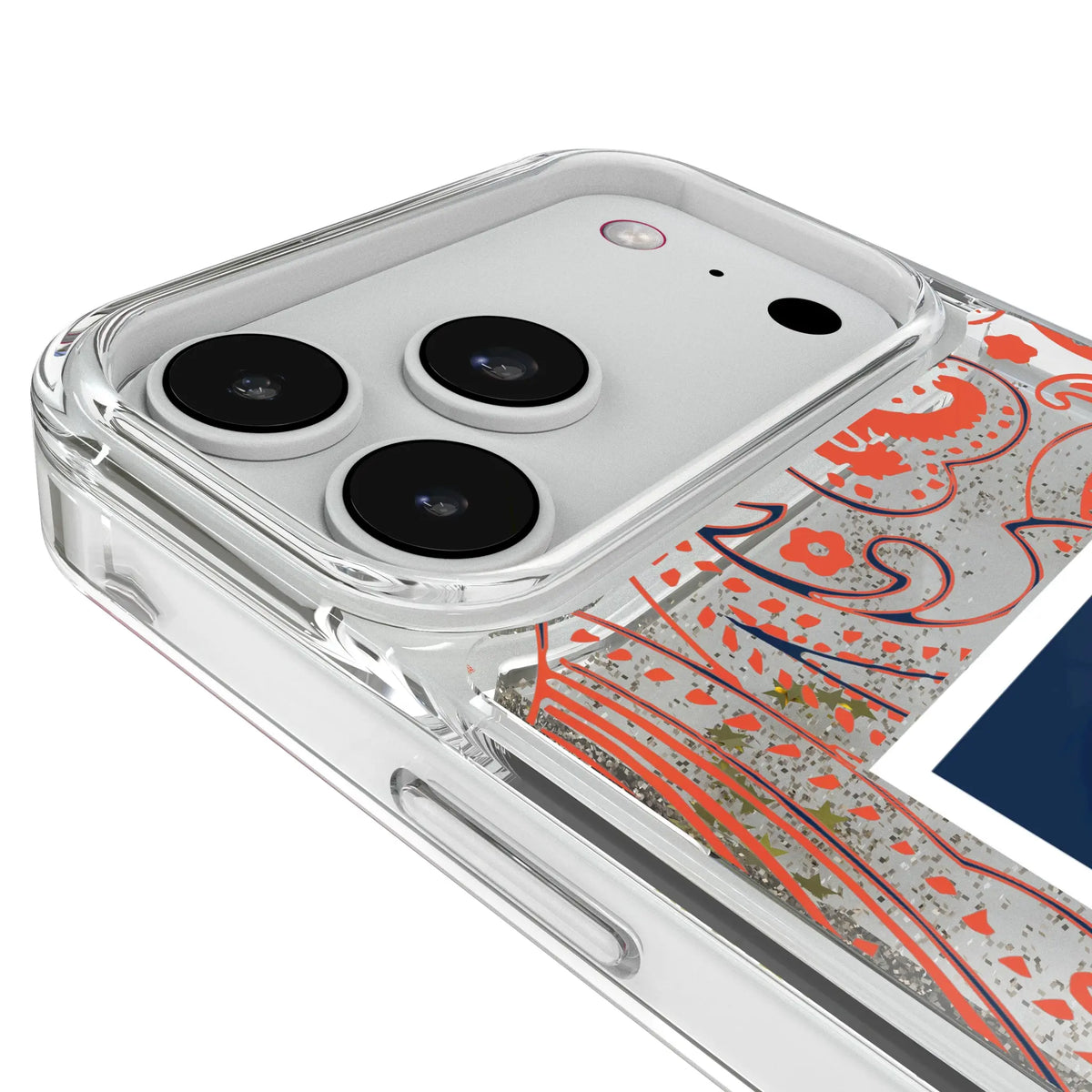 University of Illinois Fighting Illini Paisley iPhone Glitter Phone Case for Apple iPhone - Detail#Device_iPhone 18 Pro Max