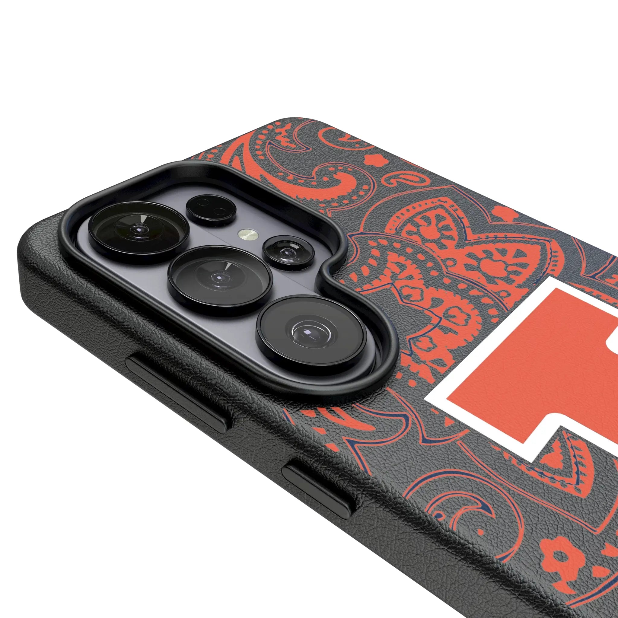 University of Illinois Fighting Illini Paisley Galaxy MagSafe Compatible Phone Case for Samsung Galaxy - Detail#Device_Galaxy S26 Ultra