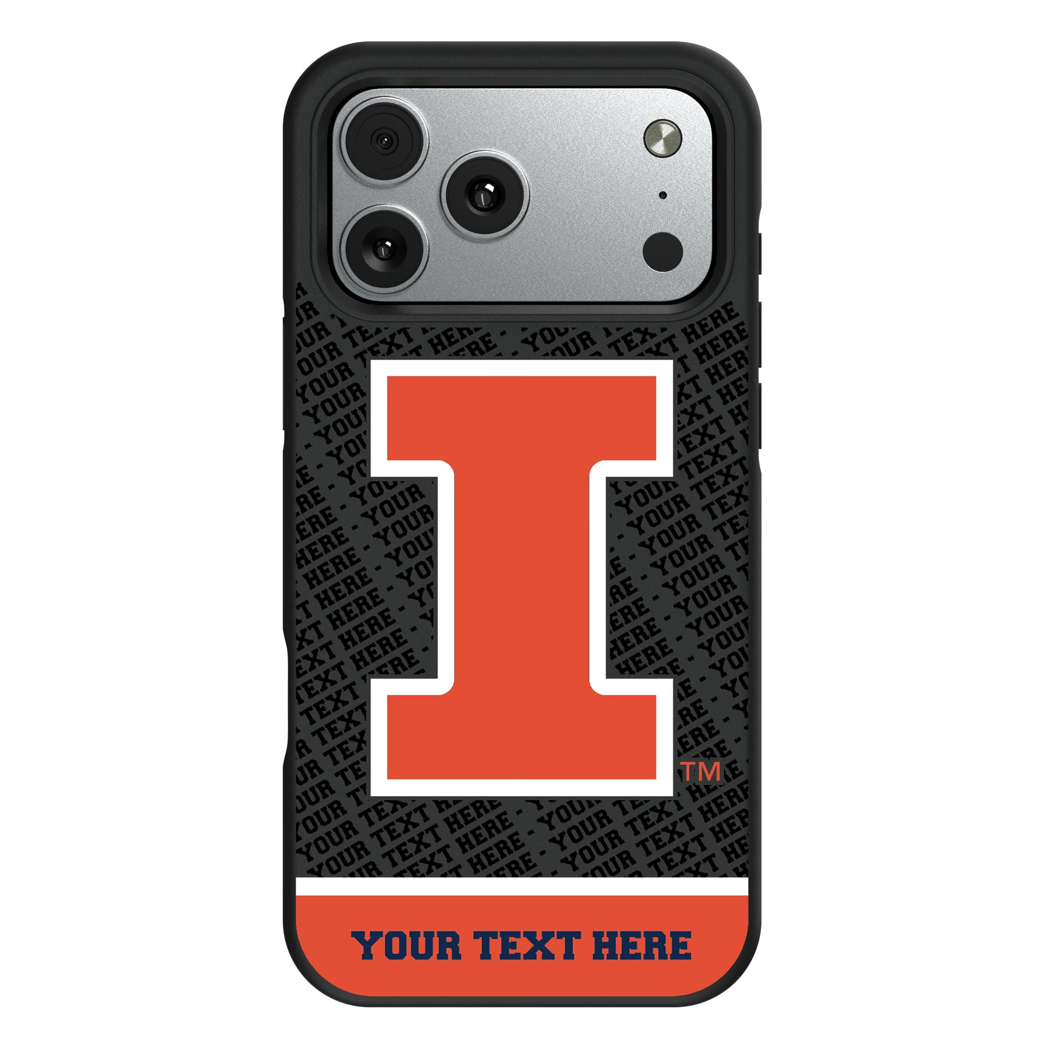 University of Illinois Fighting Illini Personalized EndZone Plus iPhone Bump Phone Case for Apple iPhone#Device_iPhone 17 Pro Max