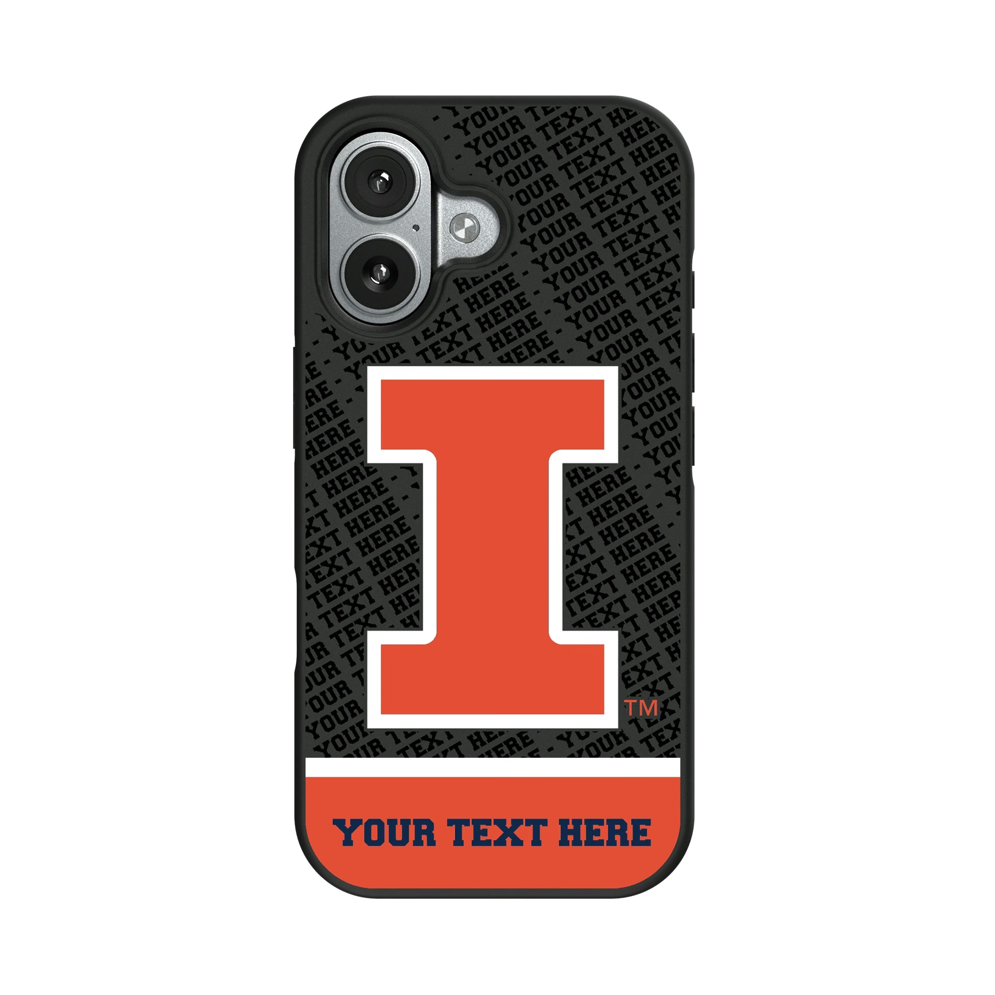 University of Illinois Fighting Illini Personalized EndZone Plus iPhone Bump Phone Case for Apple iPhone#Device_iPhone 17