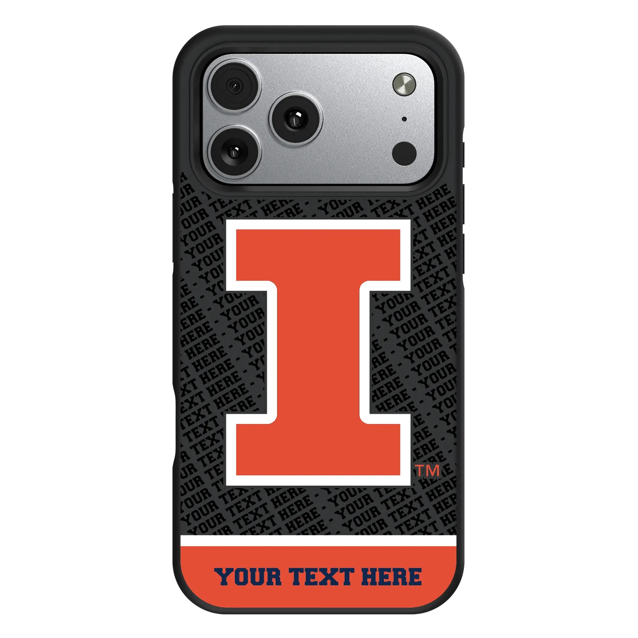 University of Illinois Fighting Illini Personalized EndZone Plus iPhone Bump Phone Case for Apple iPhone#Device_iPhone 17 Pro Max