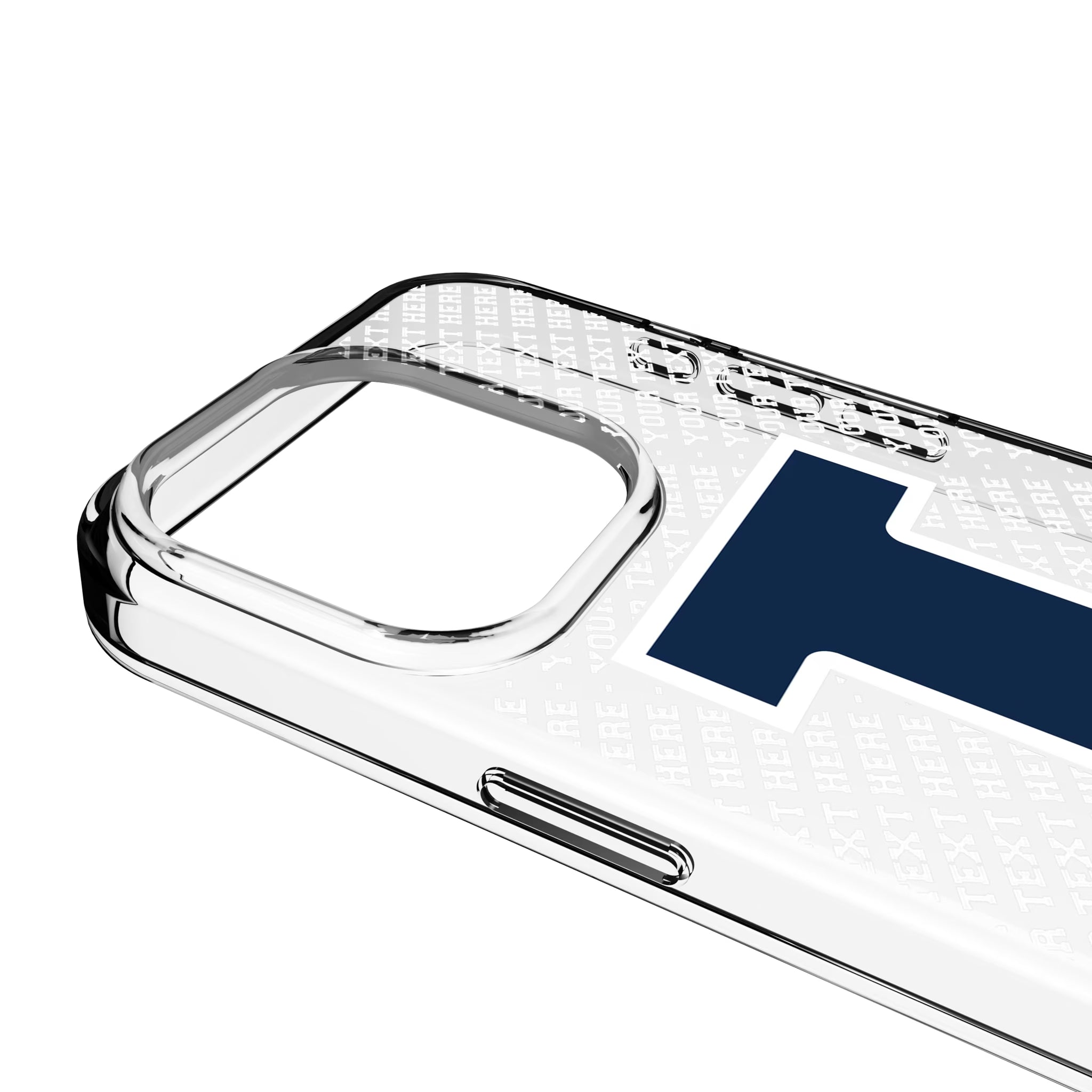 University of Illinois Fighting Illini Personalized EndZone Plus iPhone Clear Phone Case for Apple iPhone - Detail