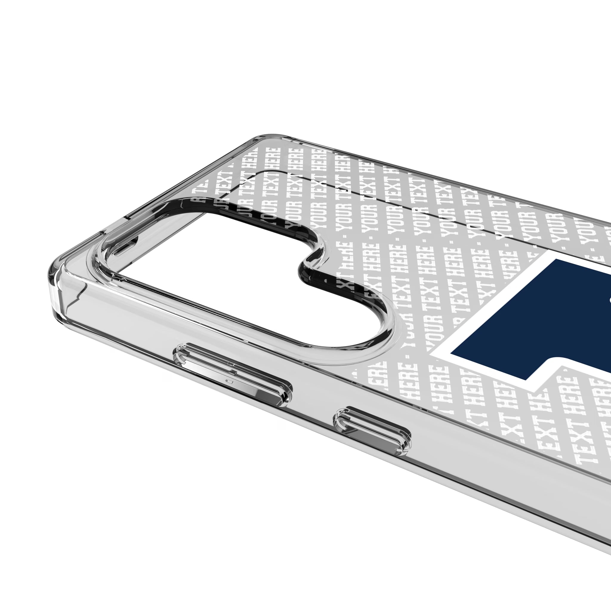 University of Illinois Fighting Illini Personalized EndZone Plus Galaxy Clear Phone Case for Samsung Galaxy - Detail