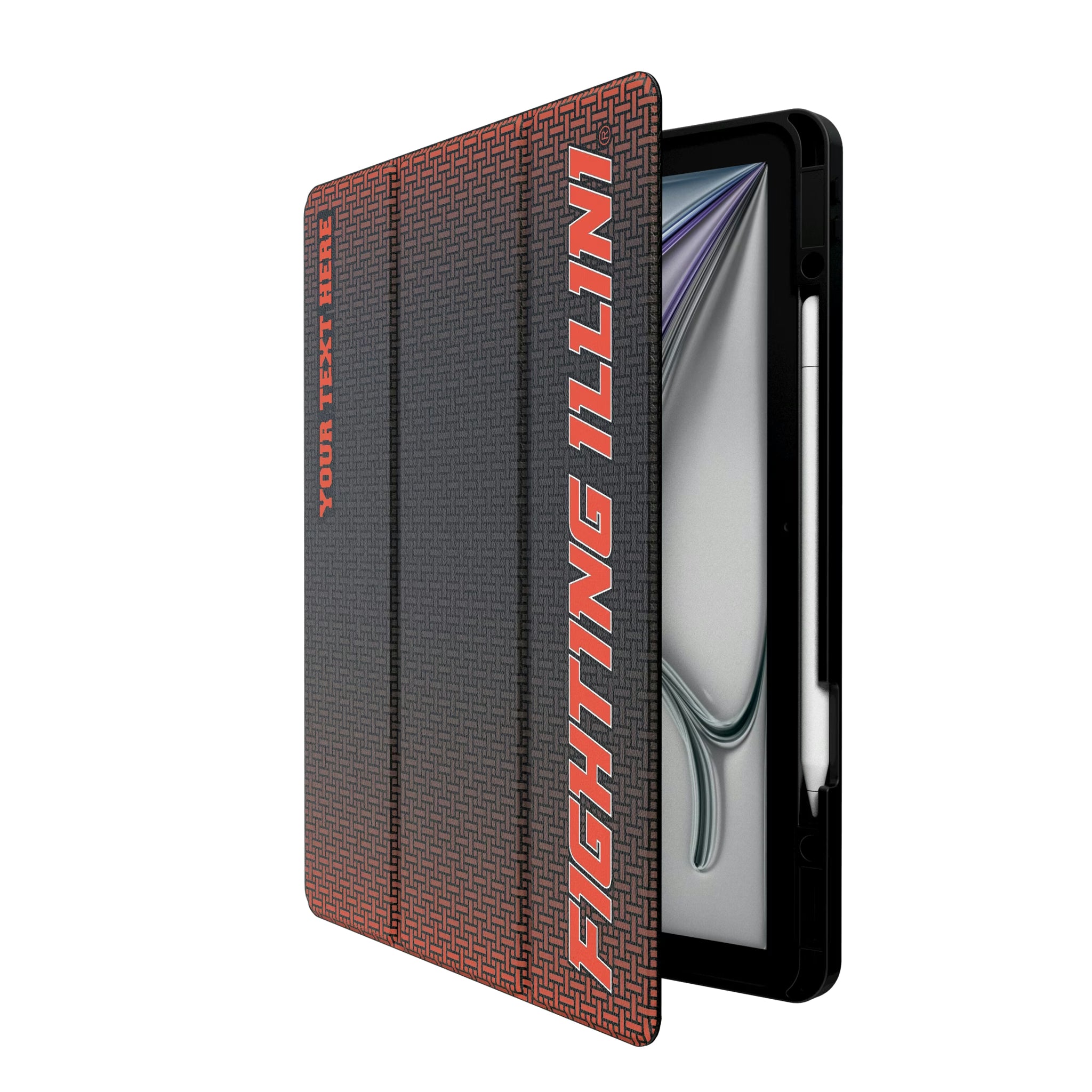 University of Illinois Fighting Illini Personalized Linen iPad Tablet Case for Apple iPad