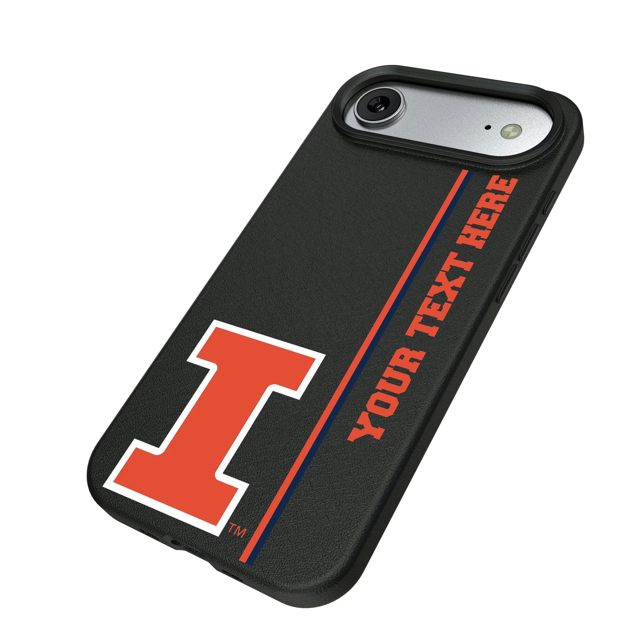 University of Illinois Fighting Illini Personalized Sidebard iPhone MagSafe Compatible Phone Case for Apple iPhone - Isometric View#Device_iPhone Air
