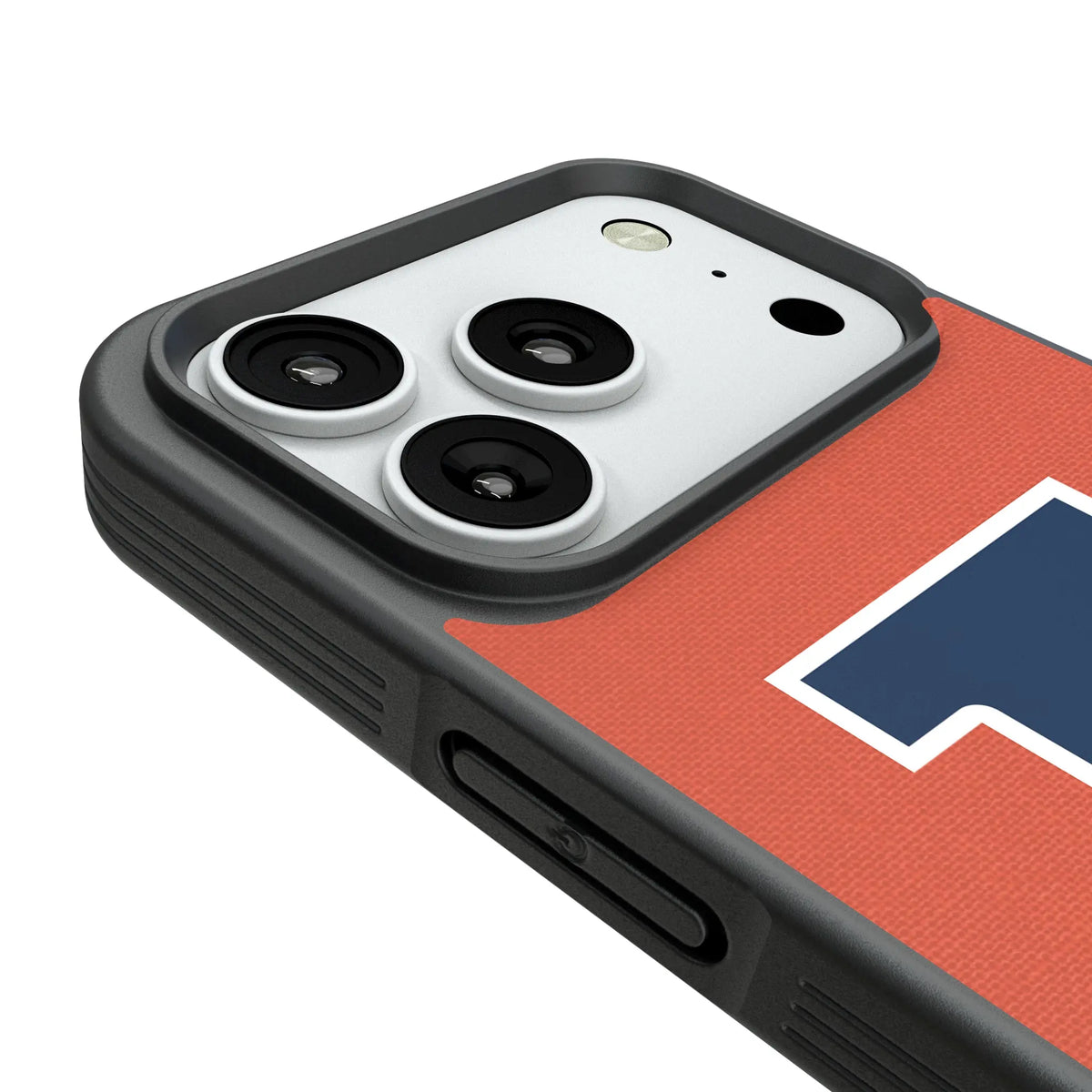 University of Illinois Fighting Illini Personalized Stripe iPhone Bump Phone Case for Apple iPhone - Detail#Device_iPhone 18 Pro