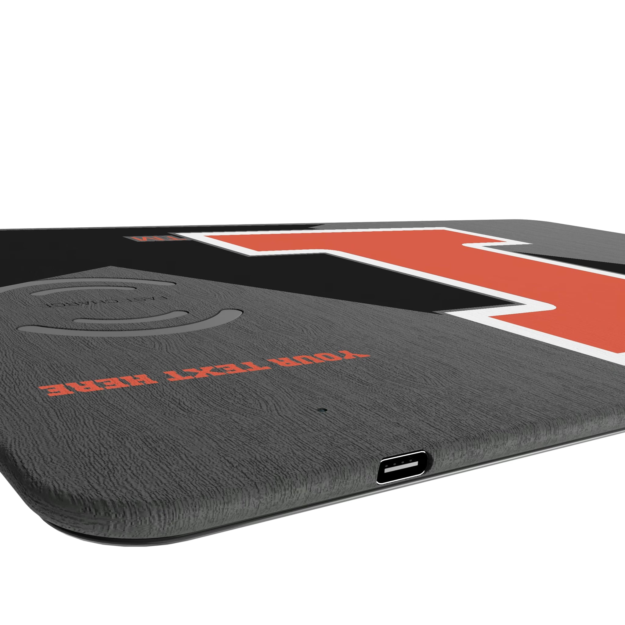 University of Illinois Fighting Illini Personalized Tilt 15-Watt Wireless Charger and Mouse Pad