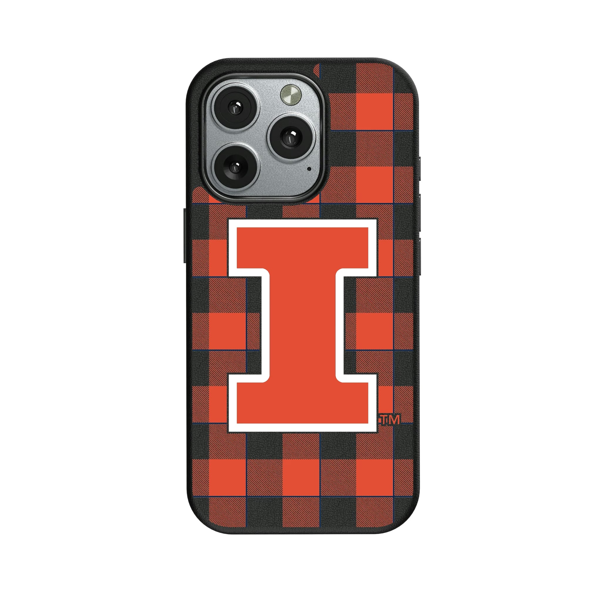 University of Illinois Fighting Illini Plaid iPhone MagSafe Compatible Phone Case for Apple iPhone