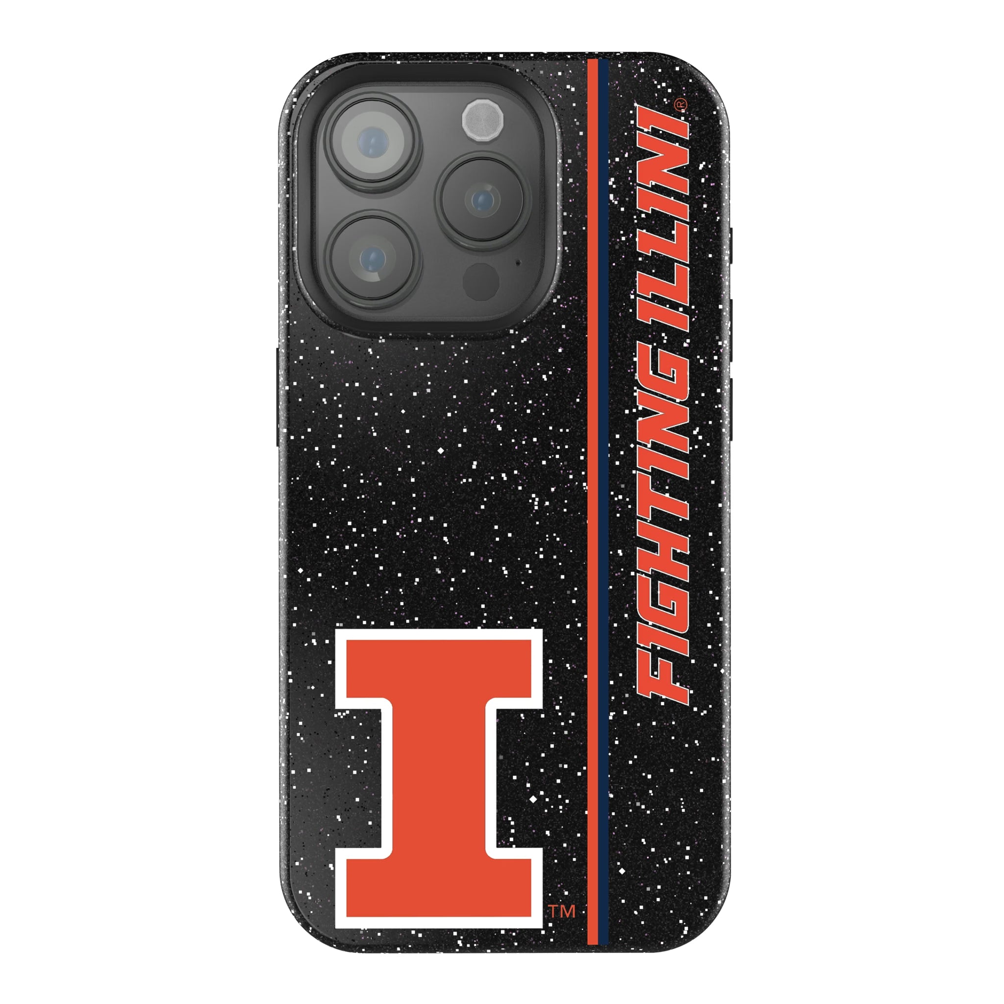 University of Illinois Fighting Illini Sidebar iPhone Bling Phone Case for Apple iPhone