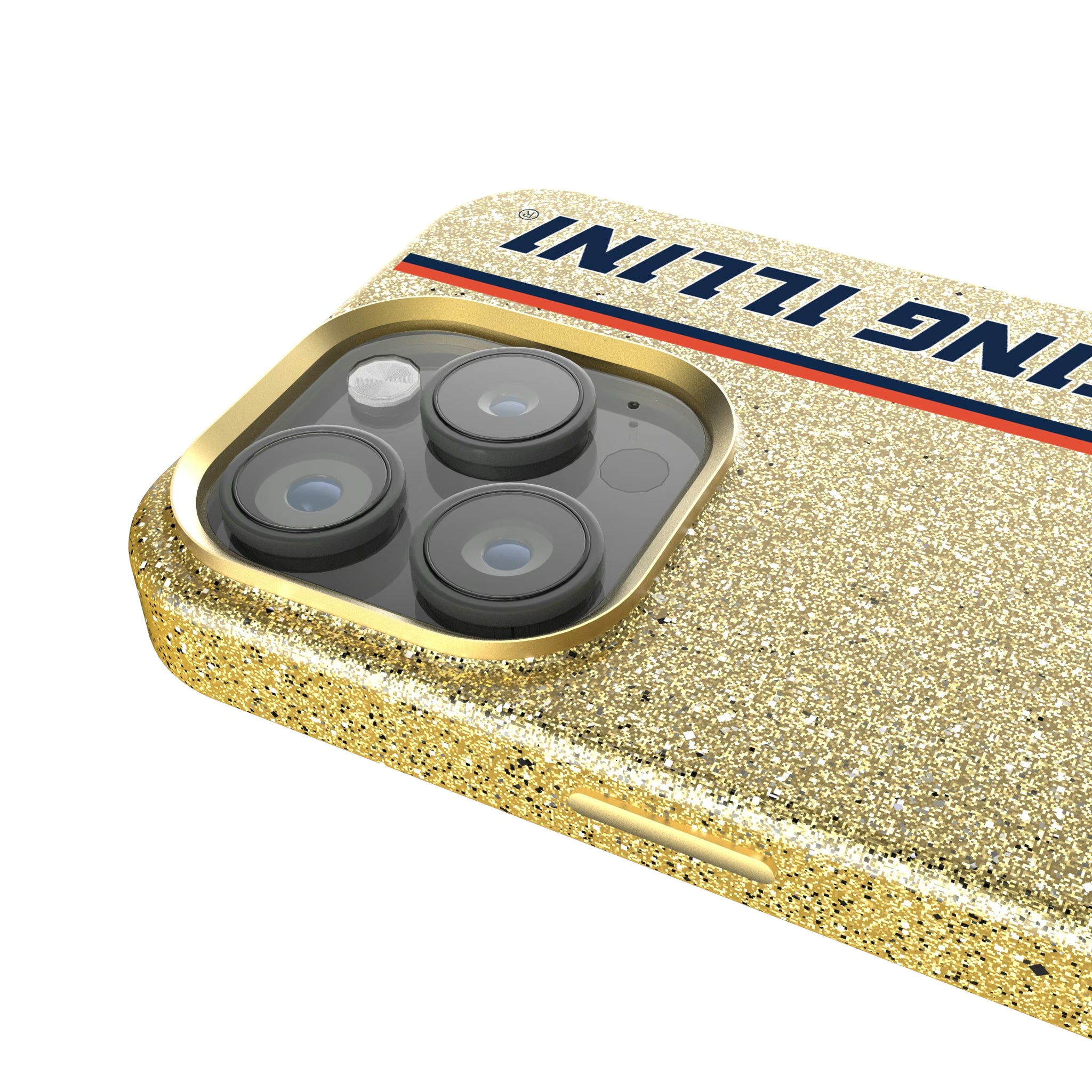 University of Illinois Fighting Illini Sidebar iPhone Bling Phone Case for Apple iPhone - Detail