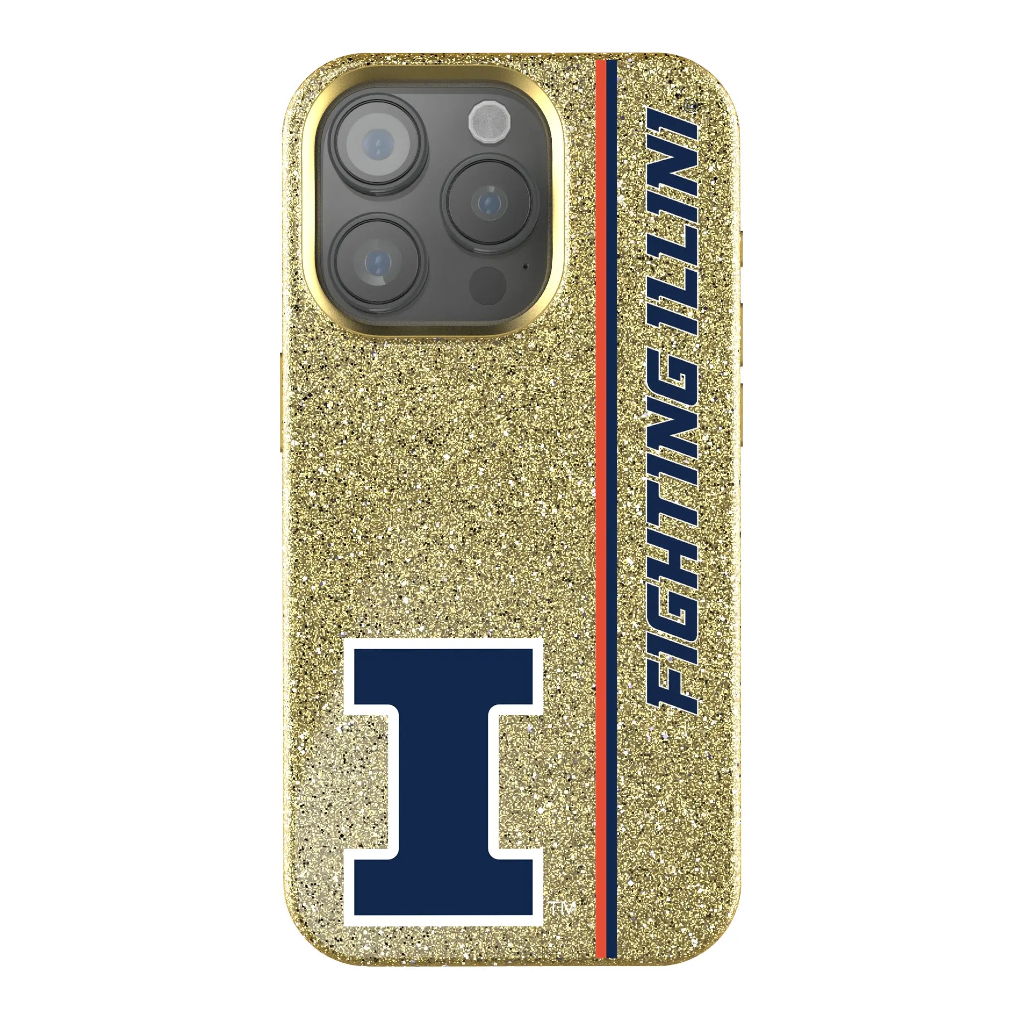 University of Illinois Fighting Illini Sidebar iPhone Bling Phone Case for Apple iPhone