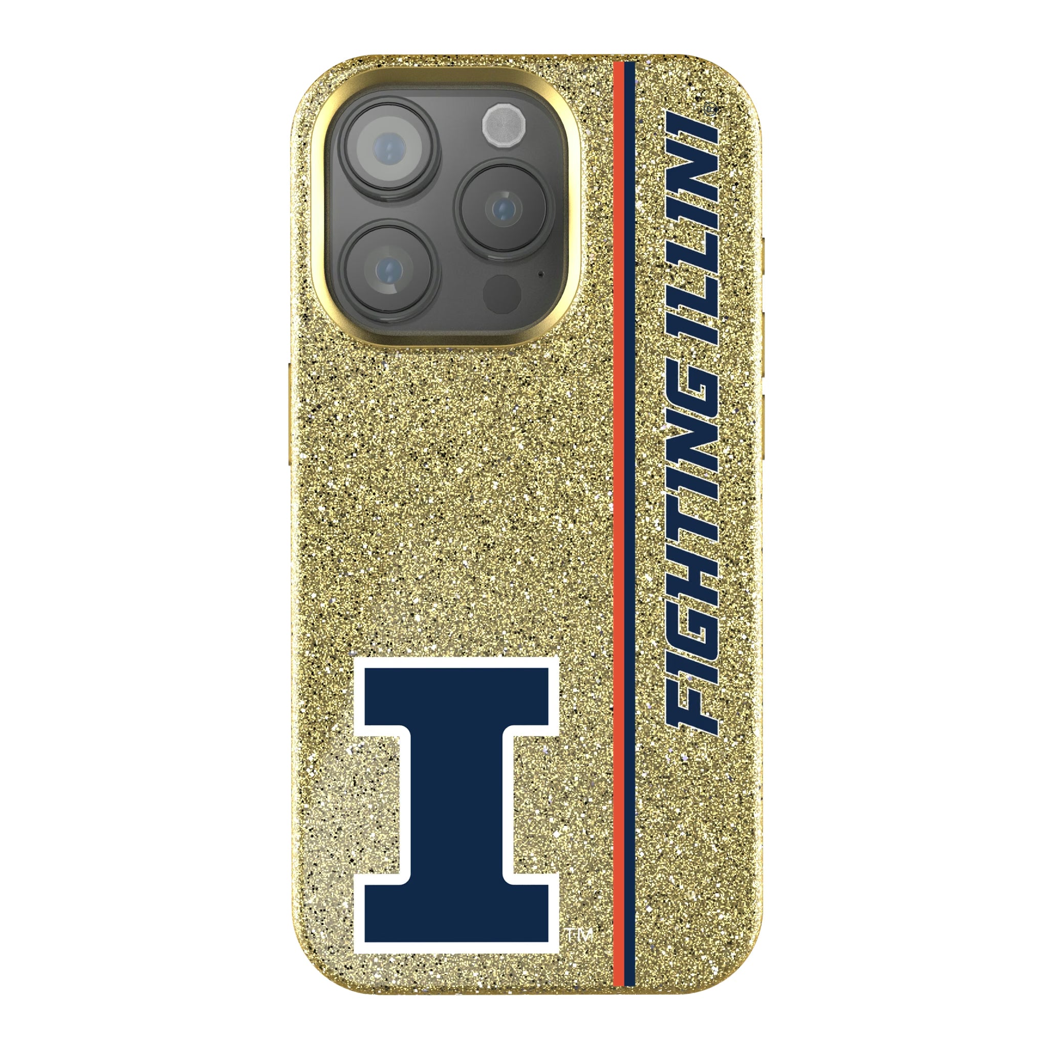 University of Illinois Fighting Illini Sidebar iPhone Bling Phone Case for Apple iPhone