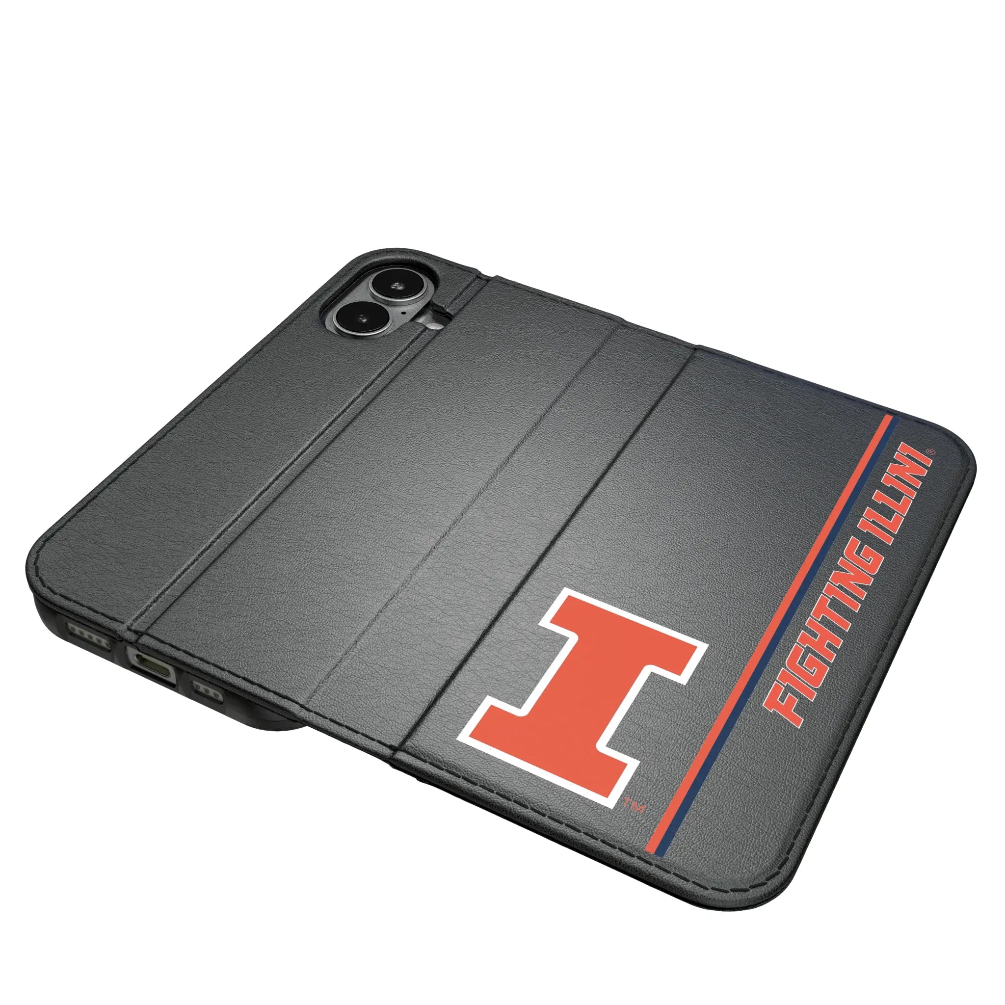 University of Illinois Fighting Illini Sidebar iPhone Folio Phone Case for Apple iPhone#Device_iPhone 17