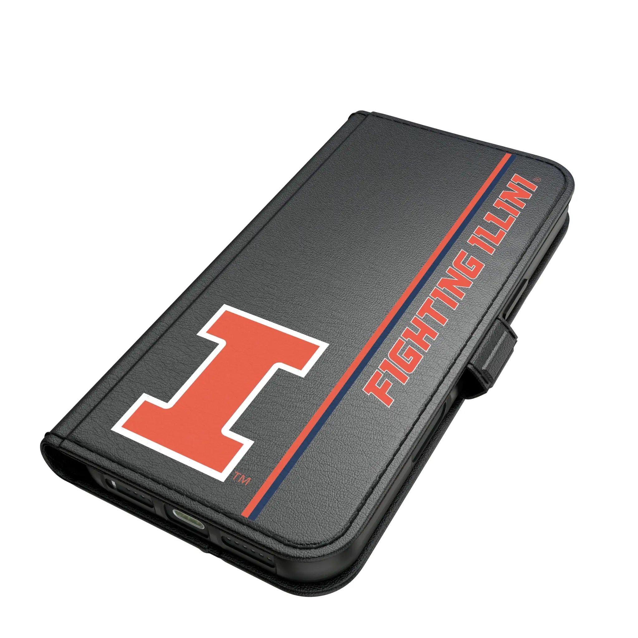 University of Illinois Fighting Illini Sidebar iPhone Folio Phone Case for Apple iPhone#Device_iPhone 17 Pro Max