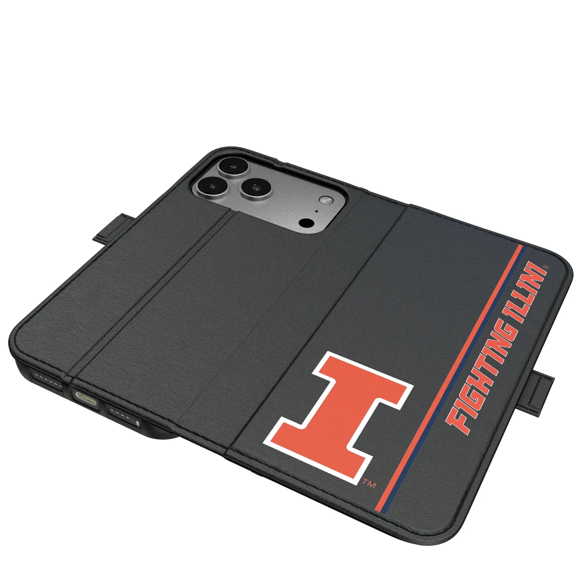 University of Illinois Fighting Illini Sidebar iPhone Folio Phone Case for Apple iPhone#Device_iPhone 17 Pro Max