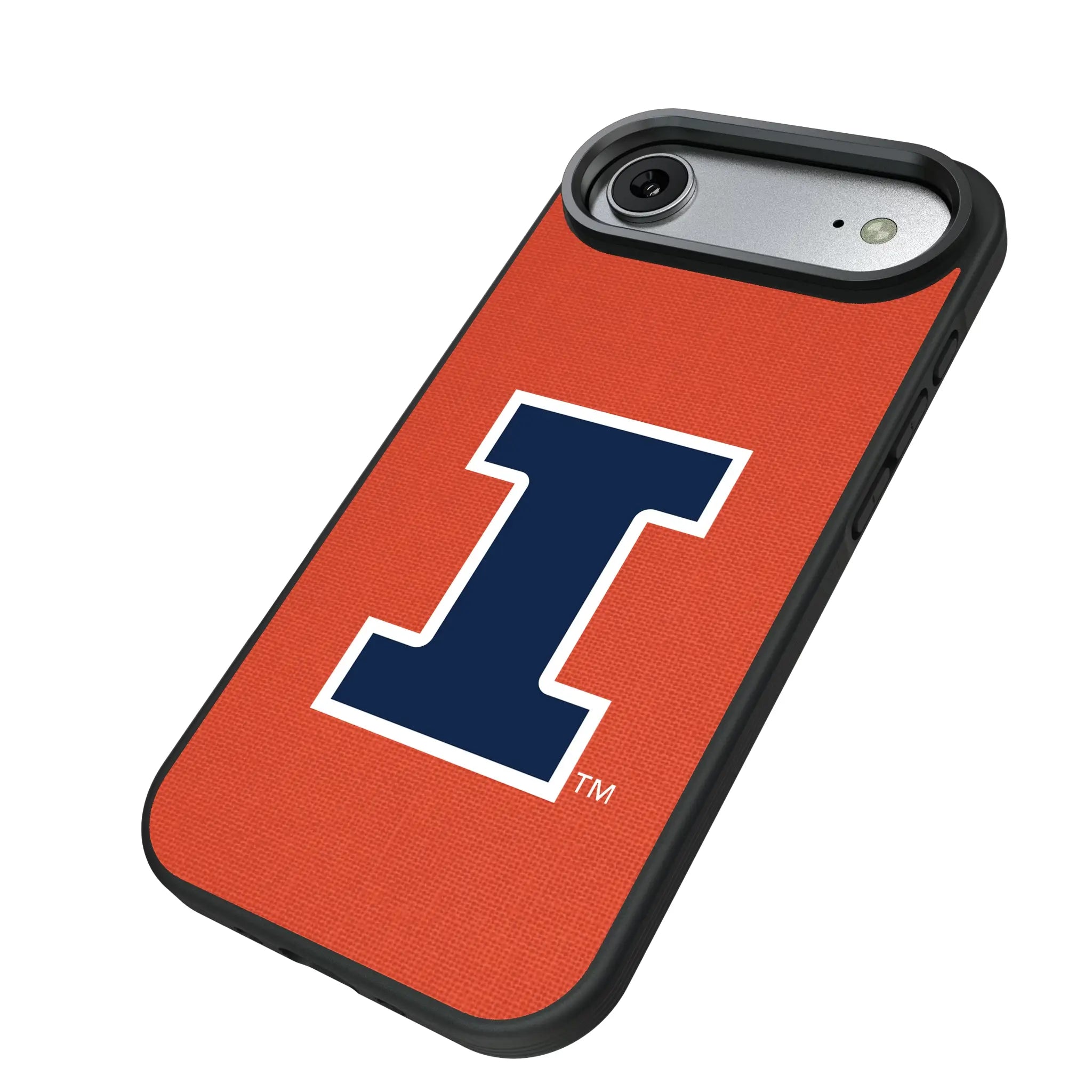University of Illinois Fighting Illini Solid iPhone Bump Phone Case for Apple iPhone - Isometric View#Device_iPhone Air