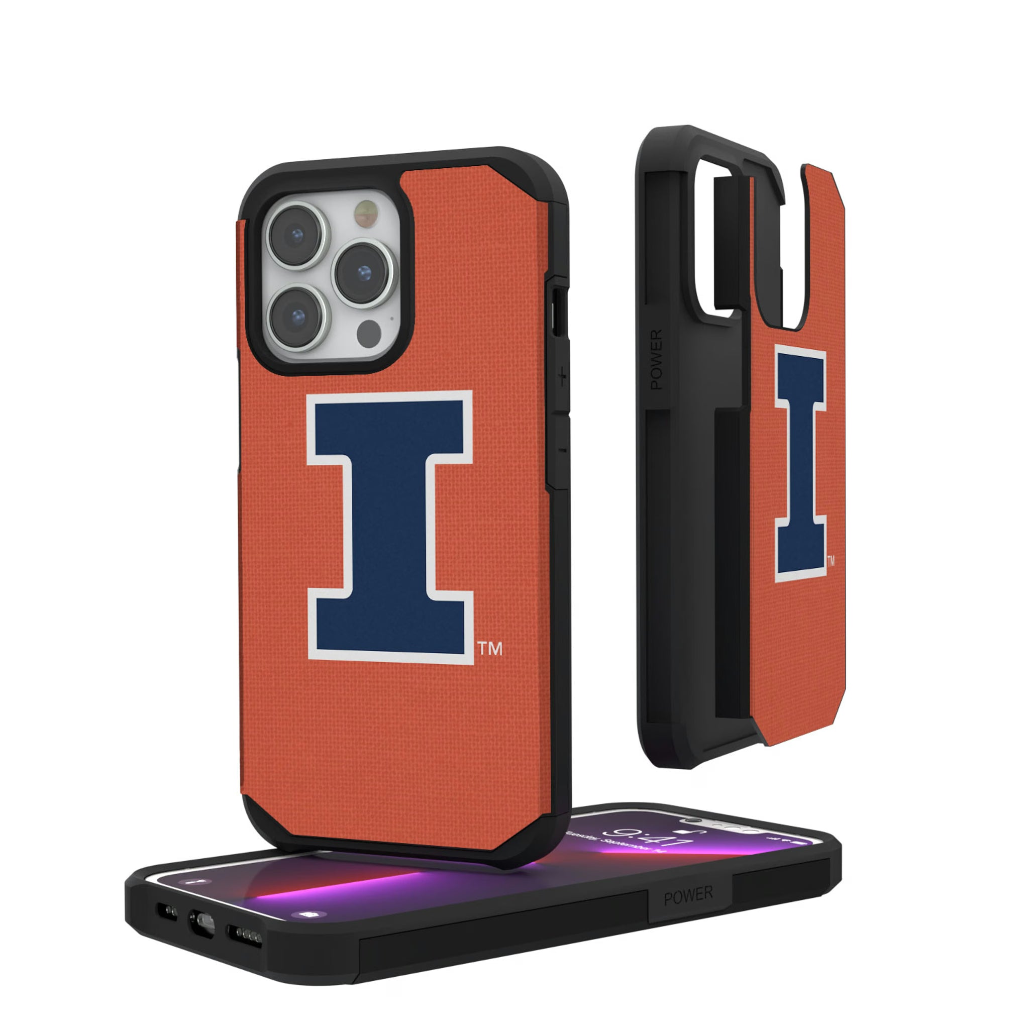 University of Illinois Fighting Illini Solid iPhone Rugged Phone Case for Apple iPhone