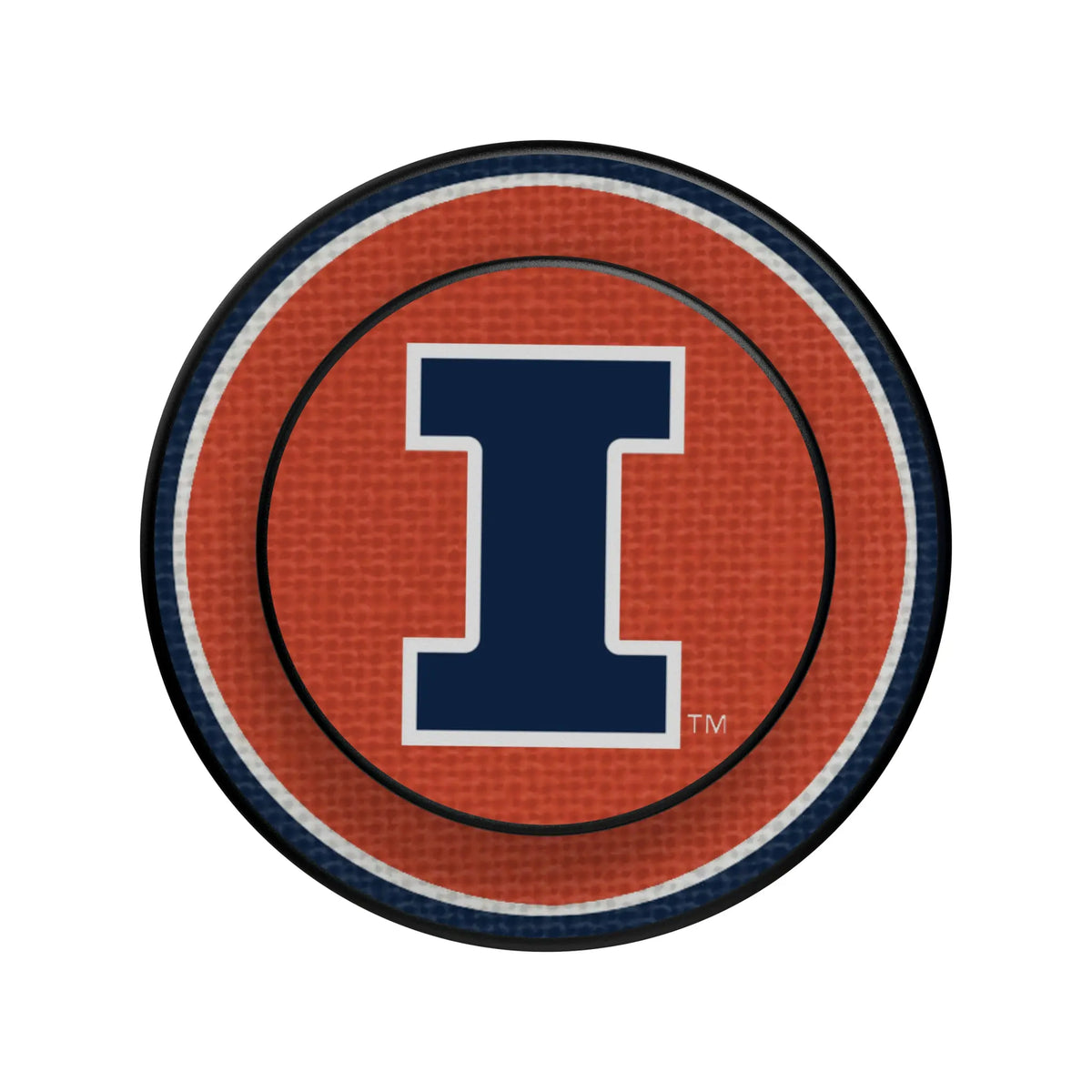 University of Illinois Fighting Illini Stripe Popsockets Round Magnetic