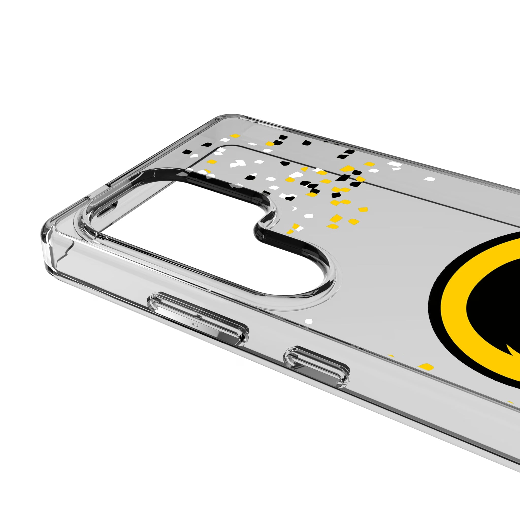 University of Iowa Hawkeyes Confetti Galaxy Clear Phone Case for Samsung Galaxy - Detail