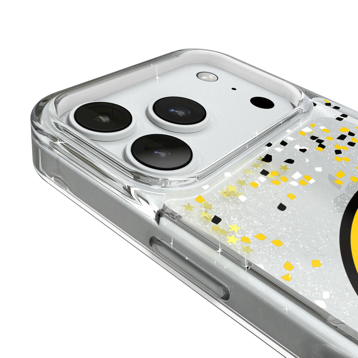 University of Iowa Hawkeyes Confetti iPhone Glitter Phone Case for Apple iPhone - Detail#Device_iPhone 18 Pro