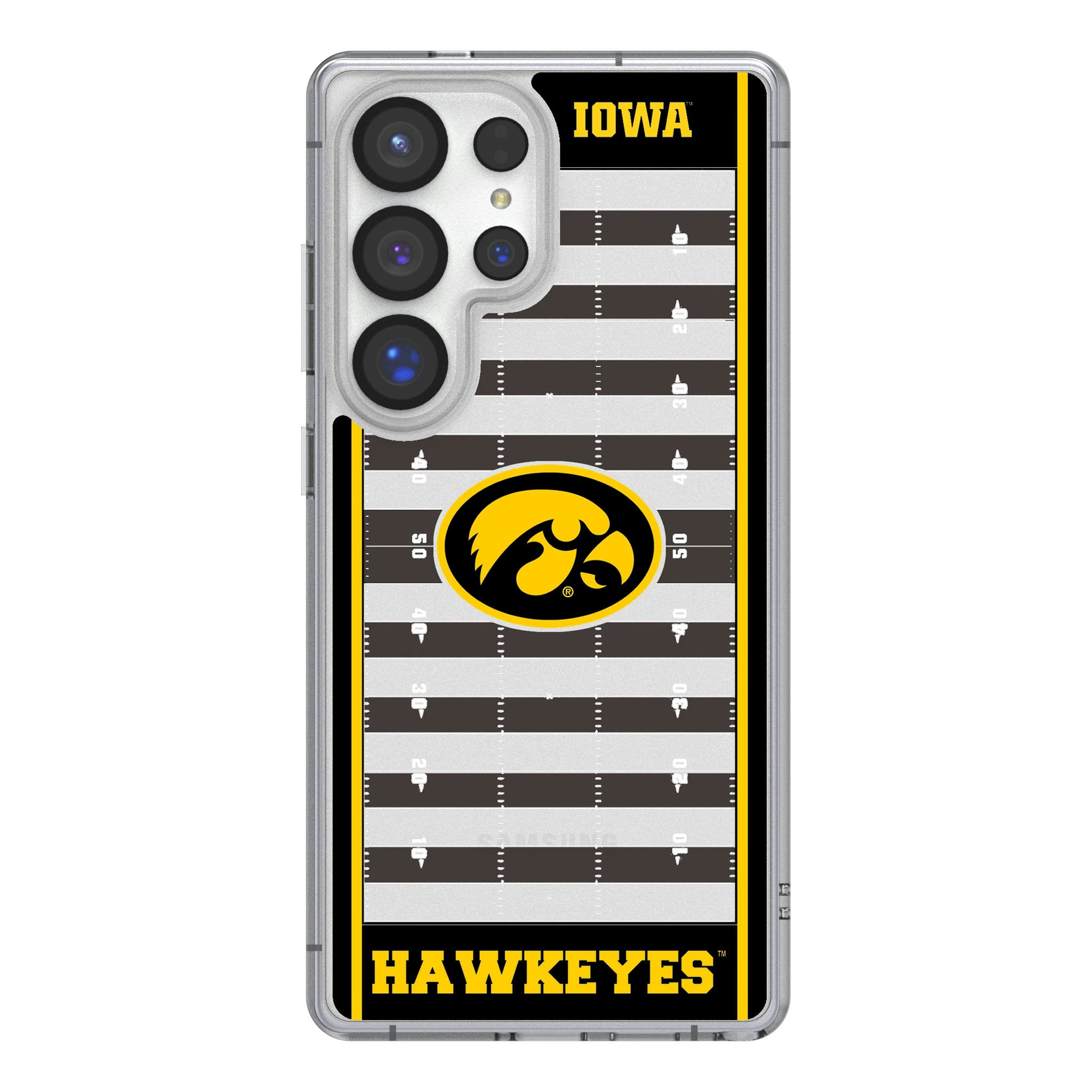 University of Iowa Hawkeyes Field Galaxy Clear Phone Case for Samsung Galaxy