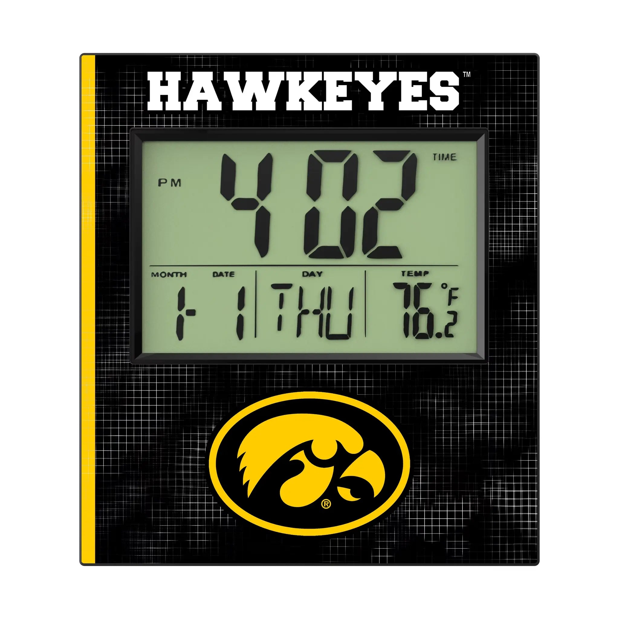 University of Iowa Hawkeyes Hatch Wall Clock