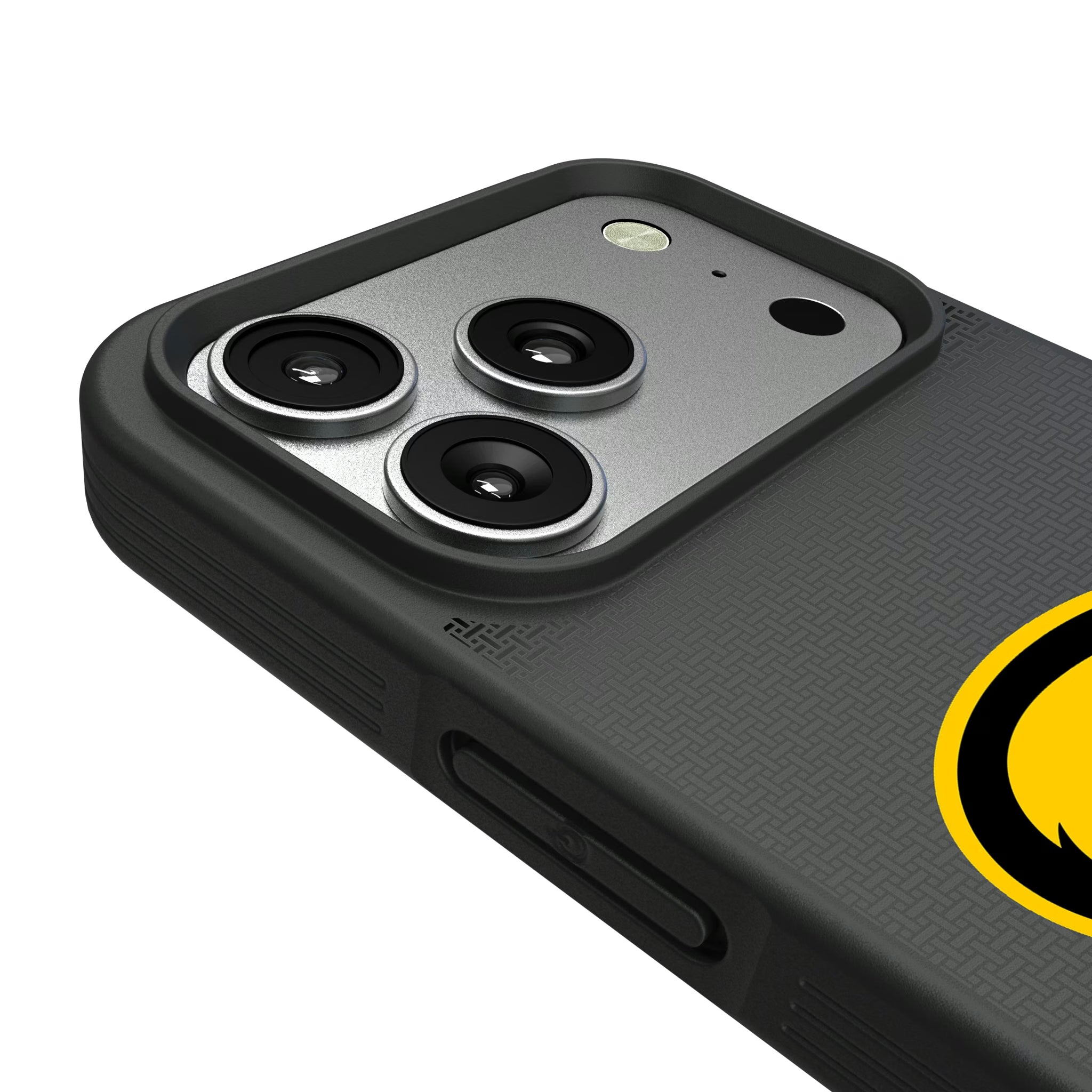 University of Iowa Hawkeyes Linen iPhone Bump Phone Case for Apple iPhone - Detail#Device_iPhone 17 Pro
