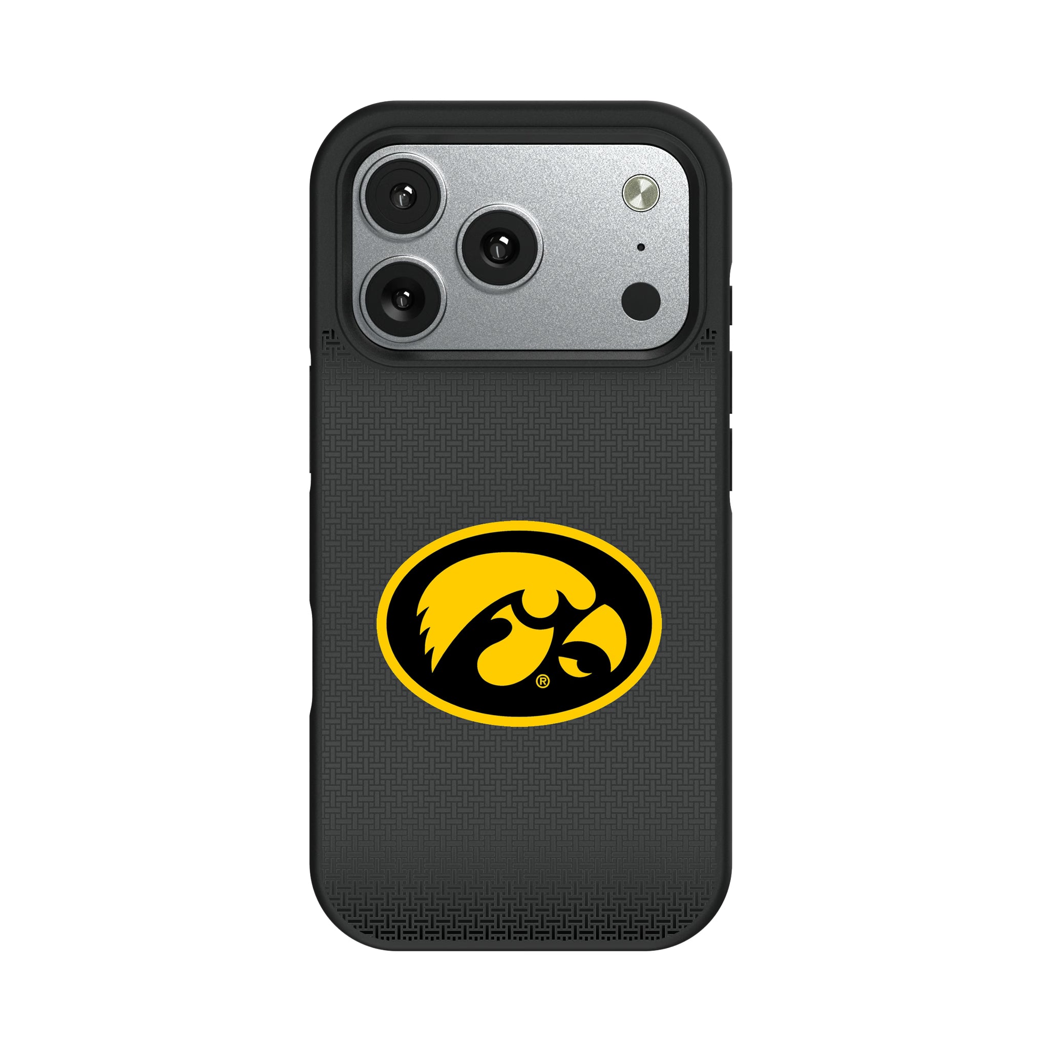 University of Iowa Hawkeyes Linen iPhone Bump Phone Case for Apple iPhone#Device_iPhone 17 Pro