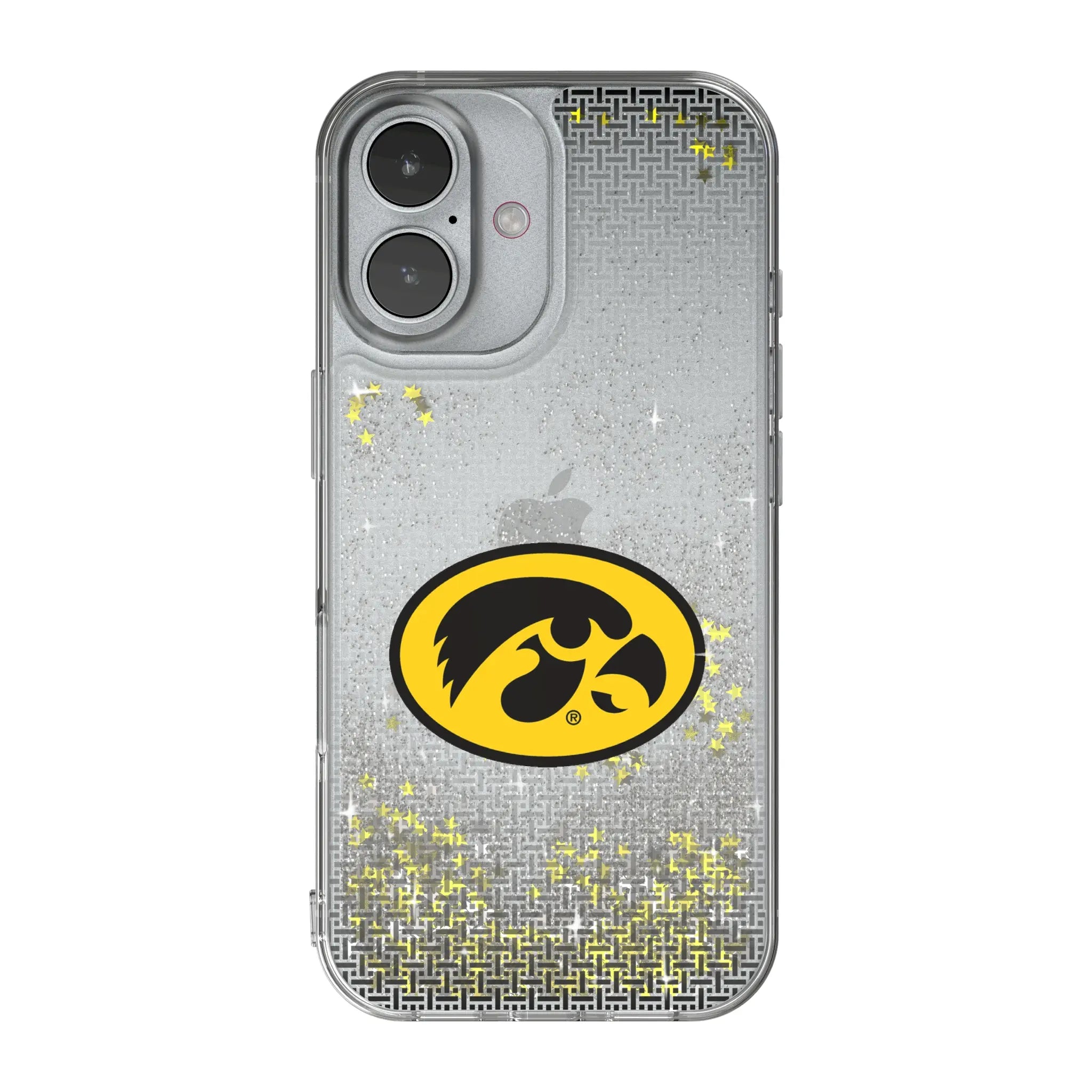 University of Iowa Hawkeyes Linen iPhone Glitter Phone Case for Apple iPhone