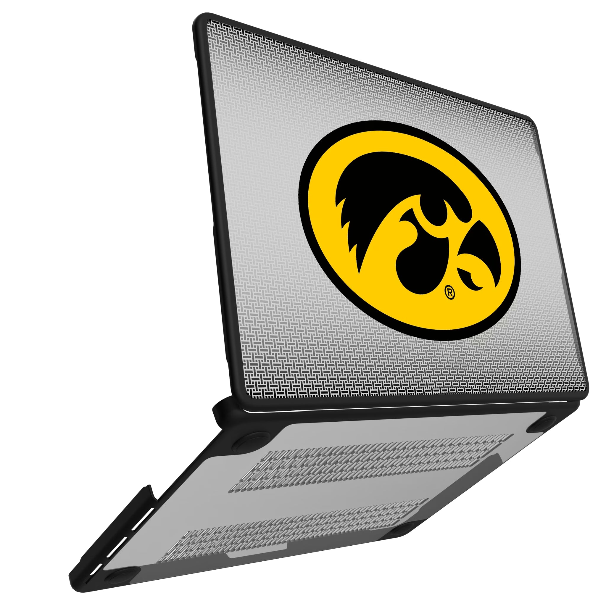 University of Iowa Hawkeyes Linen MacBook Laptop Case for Apple MacBook#Device_MacBook Pro (14-inch, 2021) / MacBook Pro (14-inch, 2023) / MacBook Pro (14-inch, 2024)